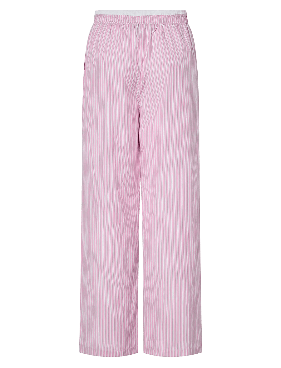 Pieces - PCFAMMA HW STRAIGHT PANT D2D WVN FSY - sirge säärega püksid - pink tulle - 2