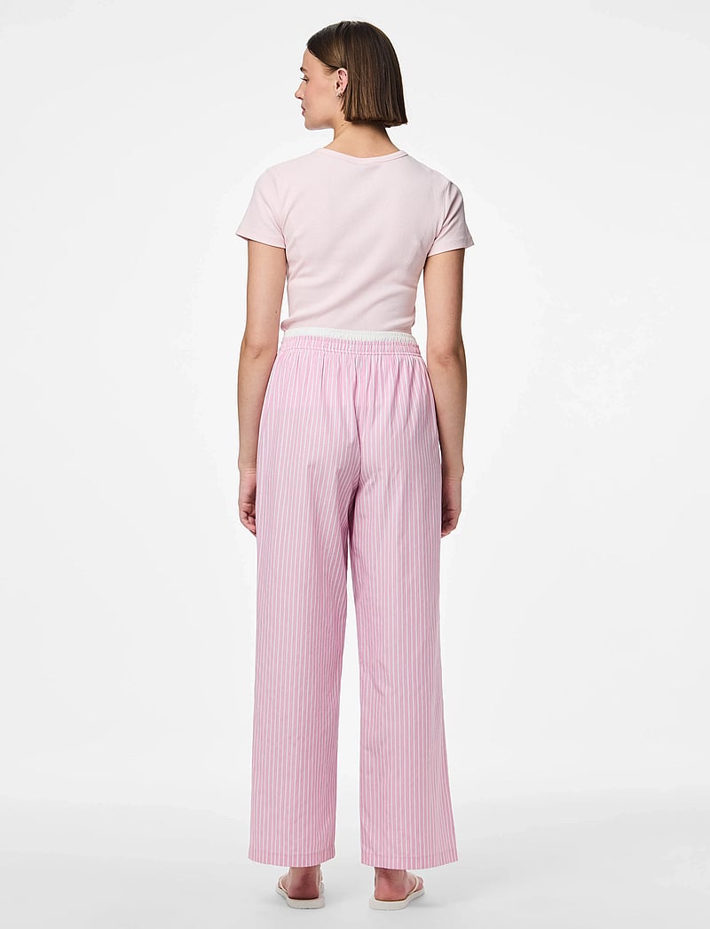 Pieces - PCFAMMA HW STRAIGHT PANT D2D WVN FSY - sirge säärega püksid - pink tulle - 3