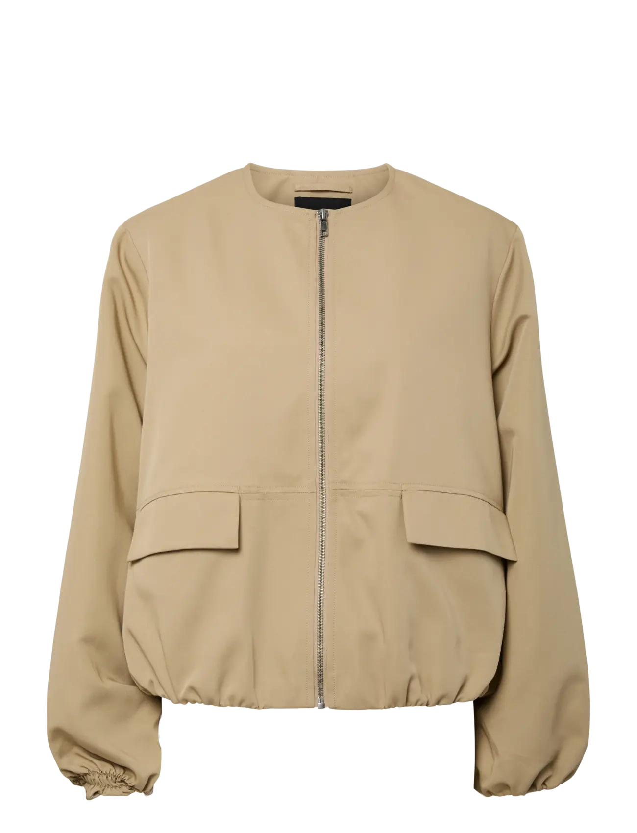 Pieces - PCBERIT BALLOON BOMBER JACKET - universalios striukės - travertine - 1