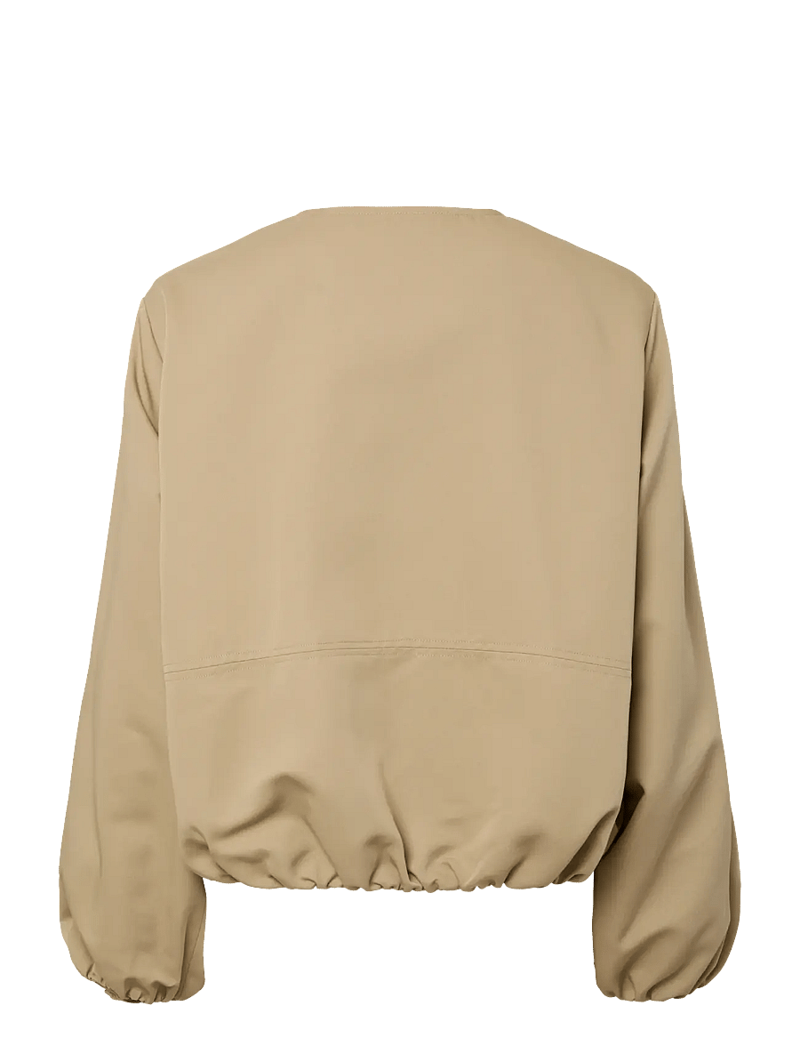 Pieces - PCBERIT BALLOON BOMBER JACKET - utilityjackor - travertine - 2