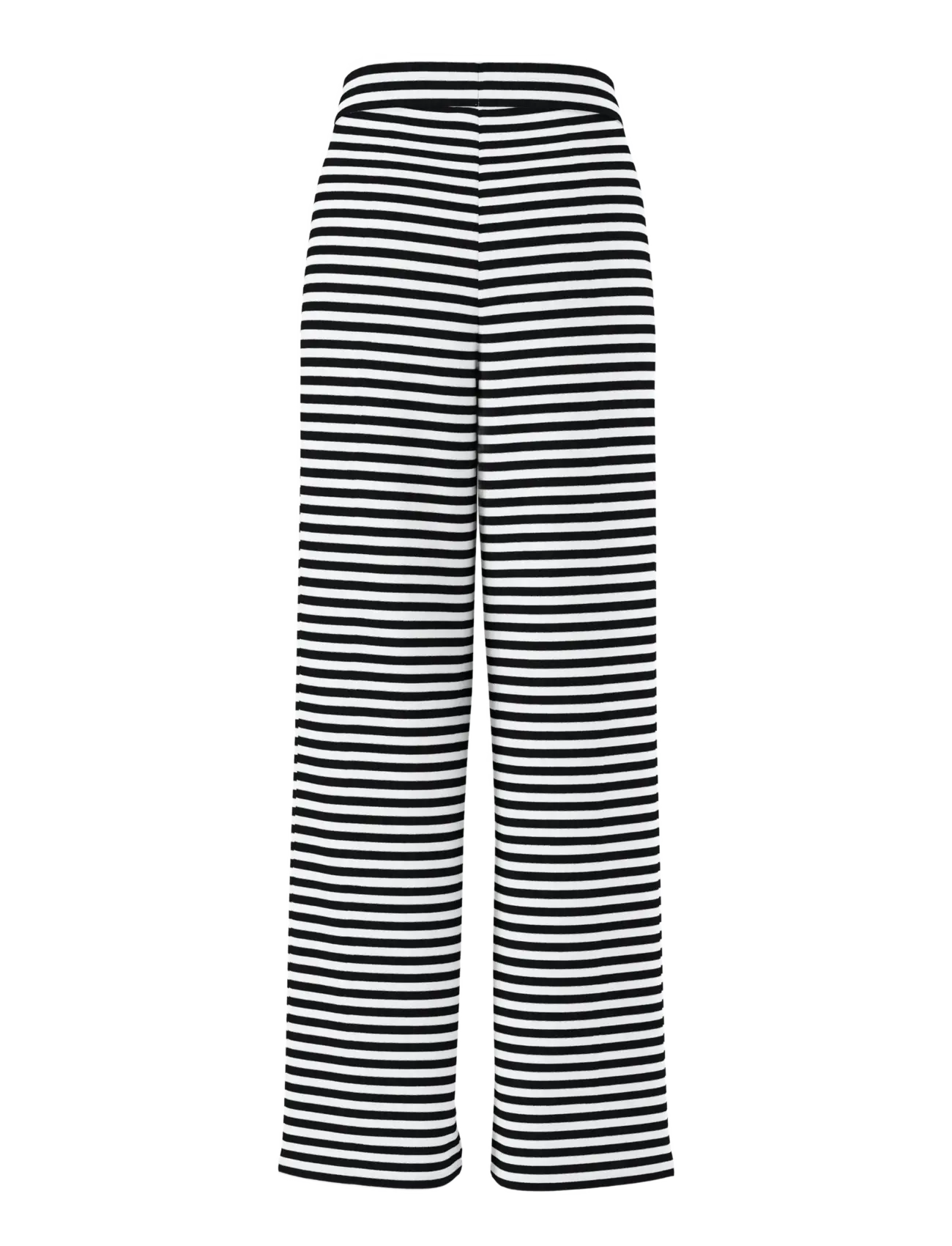 Pieces - PCLAYA MW WIDE PANTS JRS NOOS - bukser med brede ben - black - 2