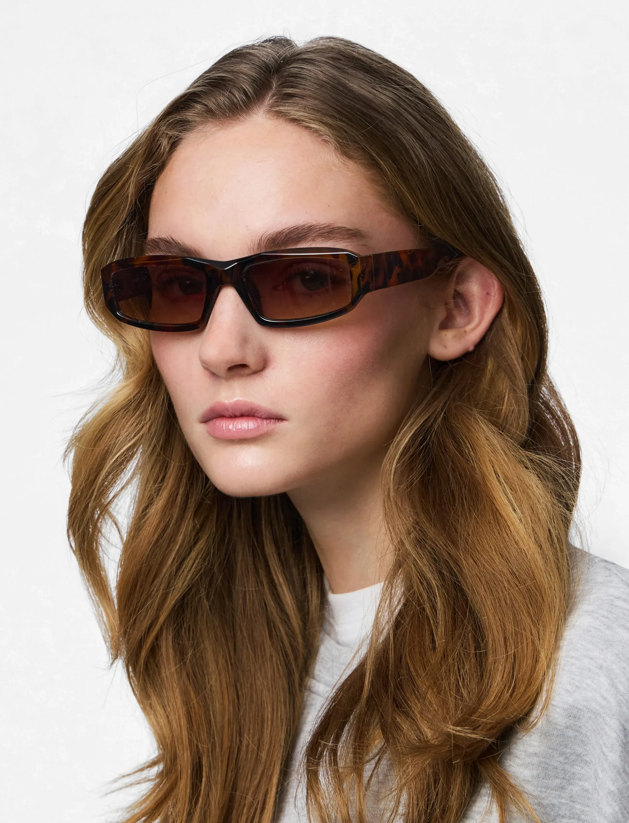 Pieces Pcbellis Sunglass Bundle, One Size, Sunglasses, Braun - Square Frame Frauen