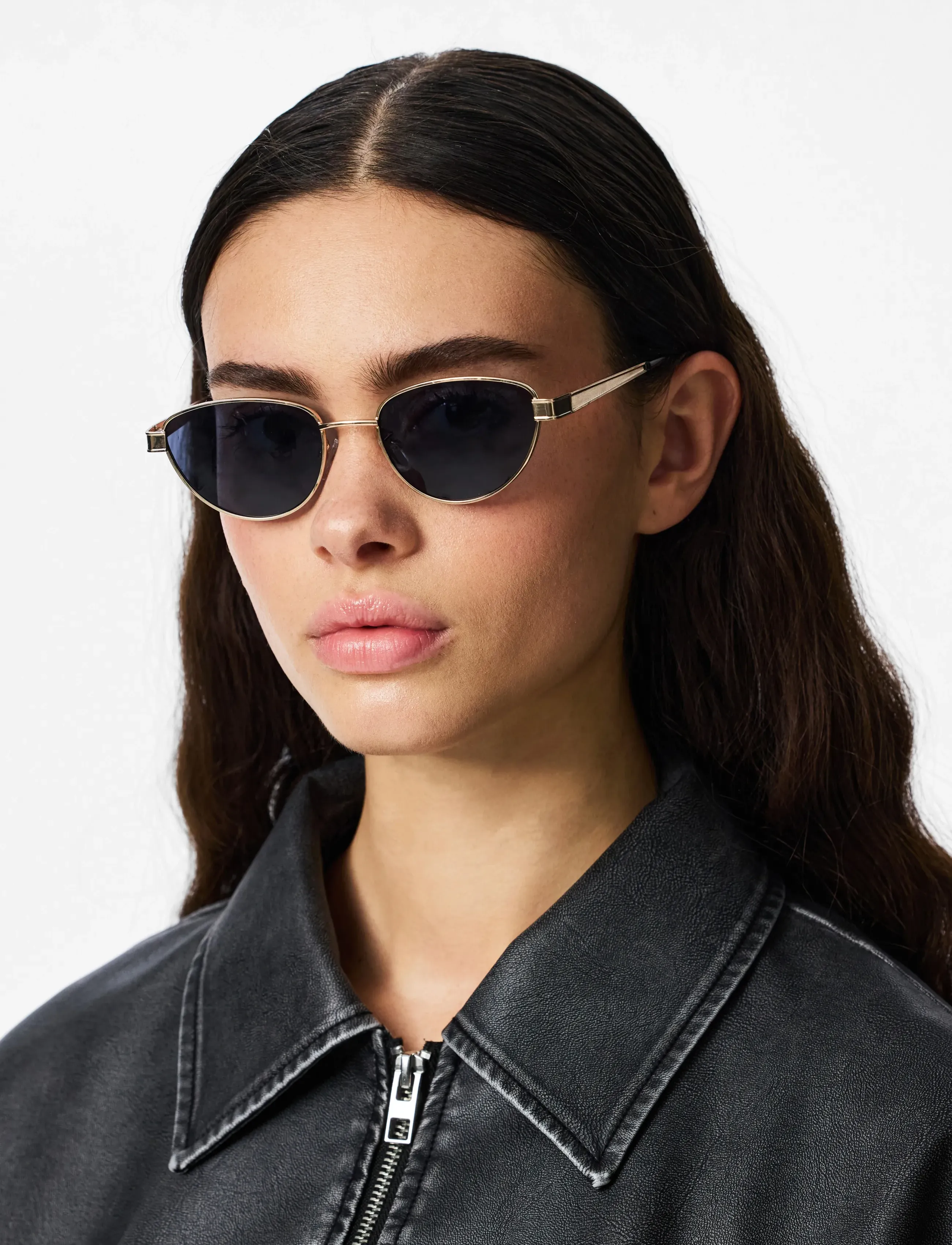 Pieces Pckate Sunglass Bundle, One Size, Sunglasses, Gold - Round Frame Frauen