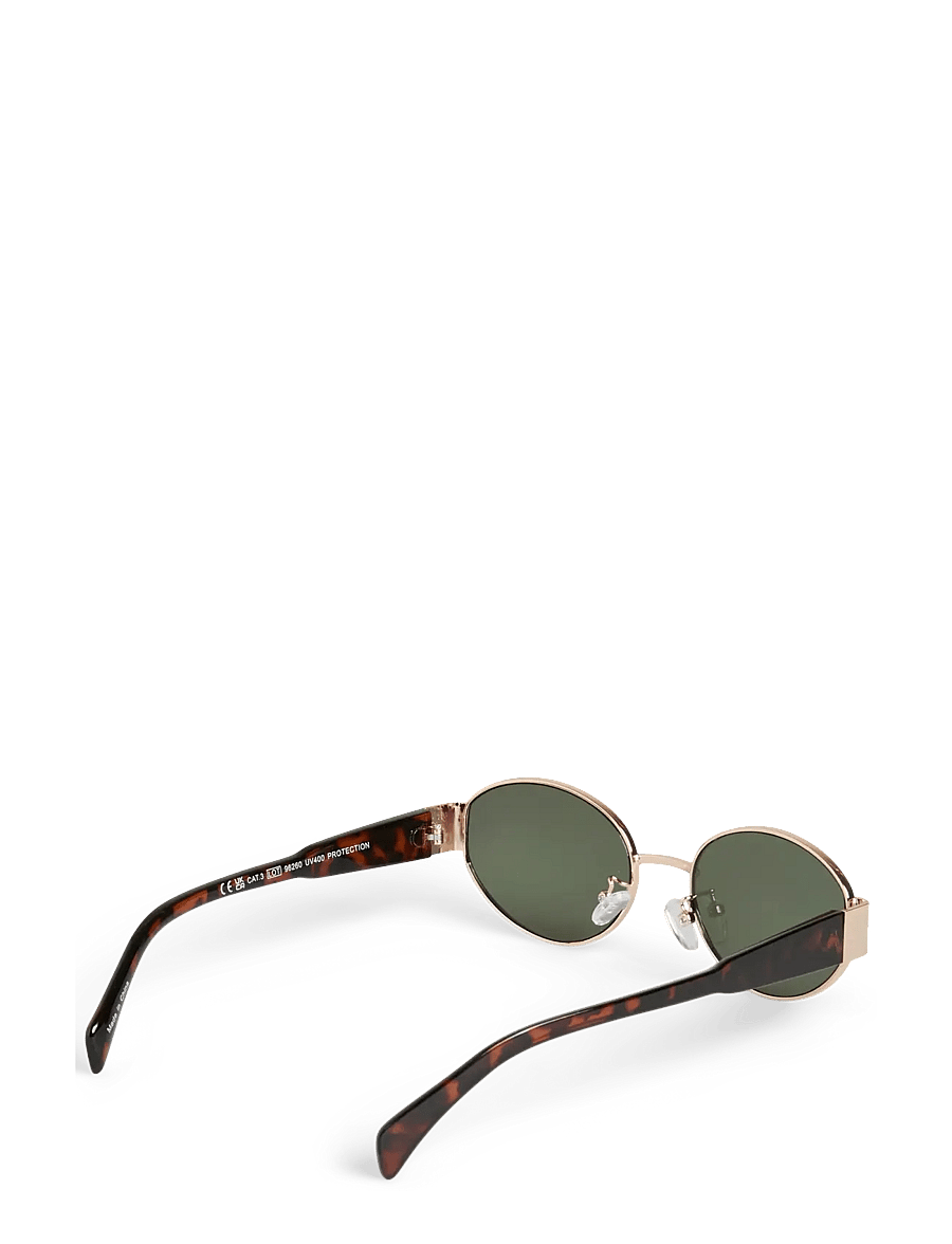 Pieces - PCKATE SUNGLASS BUNDLE - runder rahmen - gold colour - 1
