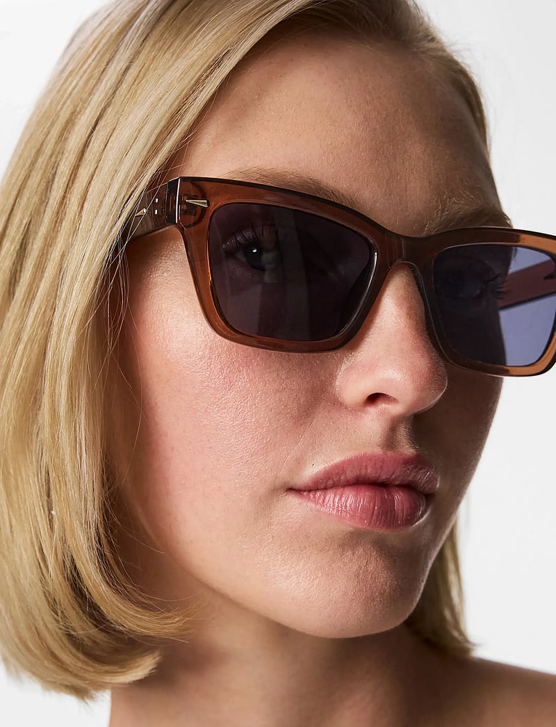 Pieces - PCKATIE SUNGLASS BUNDLE BC - kandilise raamiga - downtown brown - 0