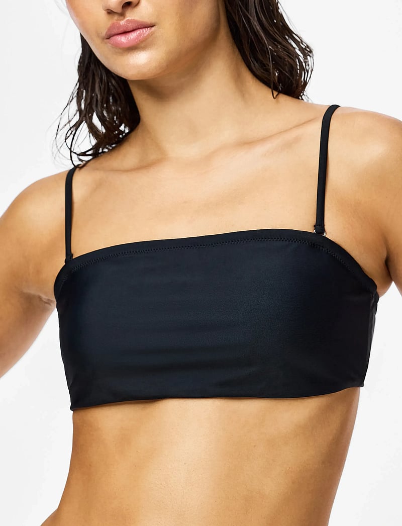 Pieces - PCBAOMI BANDEAU DETACH STRAPS TOP BC - bandeau bikini - black - 5