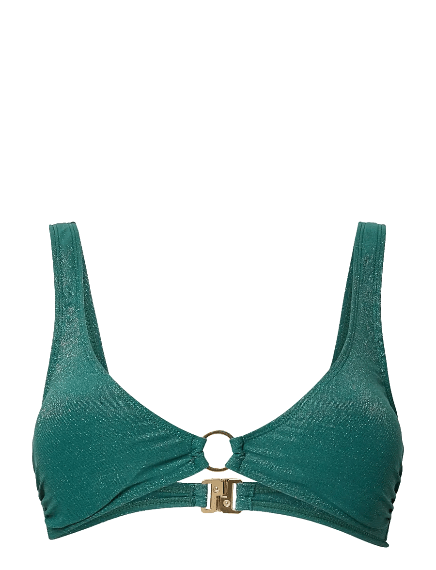 Pieces - PCLAOMI LUREX BIKINI RING TOP - trekantsbikinier - forest biome - 0