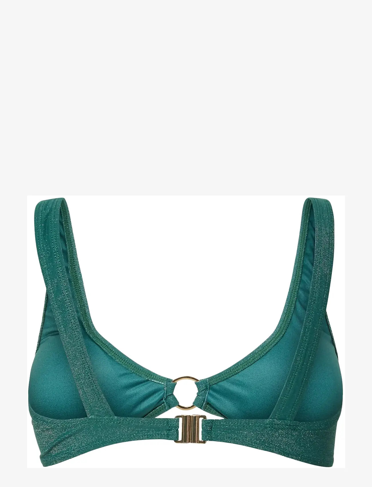 Pieces - PCLAOMI LUREX BIKINI RING TOP - trekantsbikinier - forest biome - 1