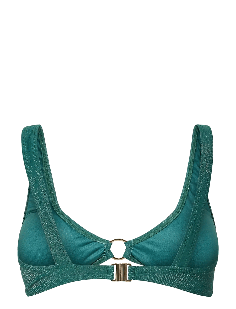 Pieces - PCLAOMI LUREX BIKINI RING TOP - trekantsbikinier - forest biome - 1