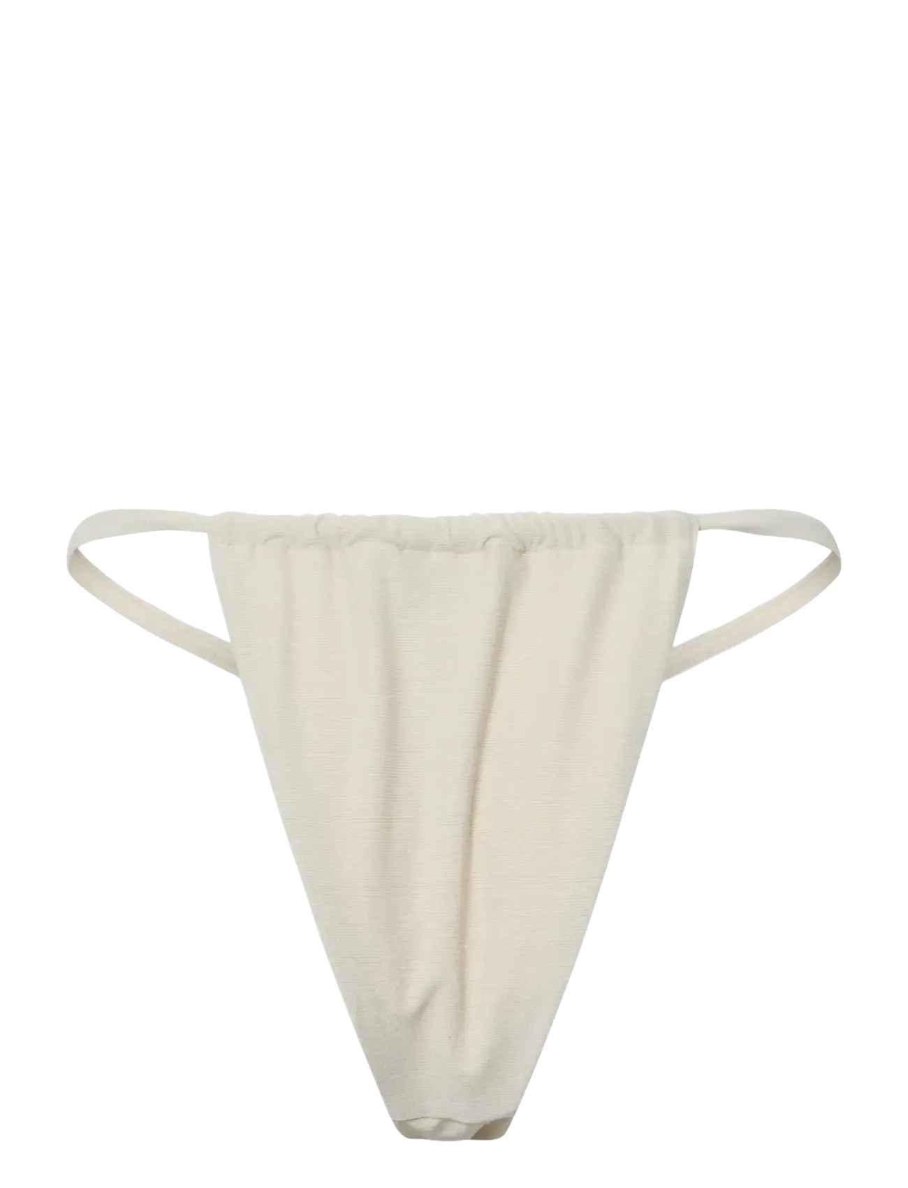 Pieces - PCLAOMI LUREX BIKINI ADJUSTABLE TANGA - brazyliany - eggnog - 1