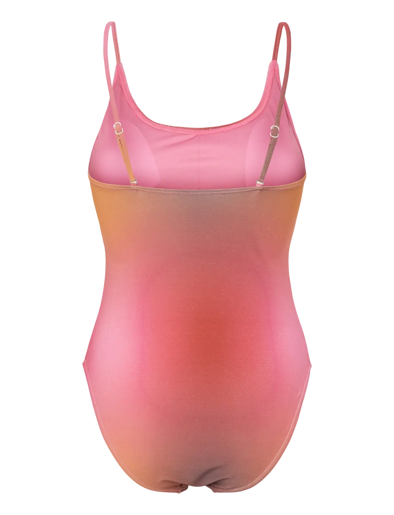 Pieces - PCLAOMI LUREX SWIMSUIT - baddräkter - red ochre - 1