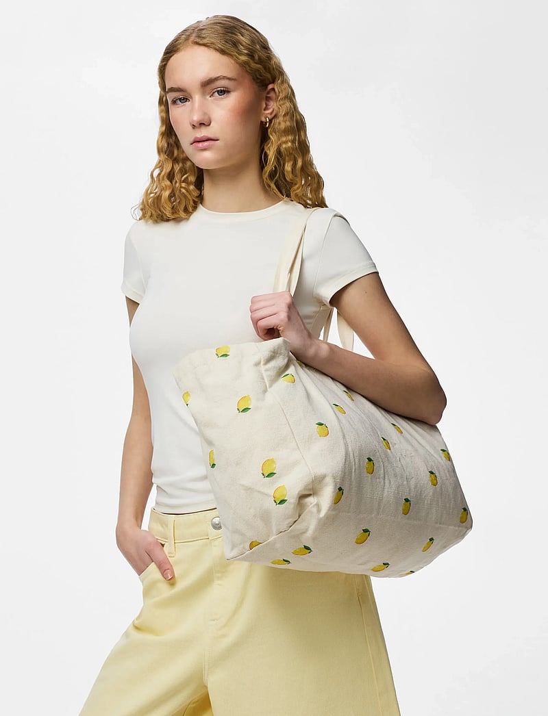 Pieces - PCBELLA TOTE BAG BC - pirkinių krepšiai - cloud dancer - 0