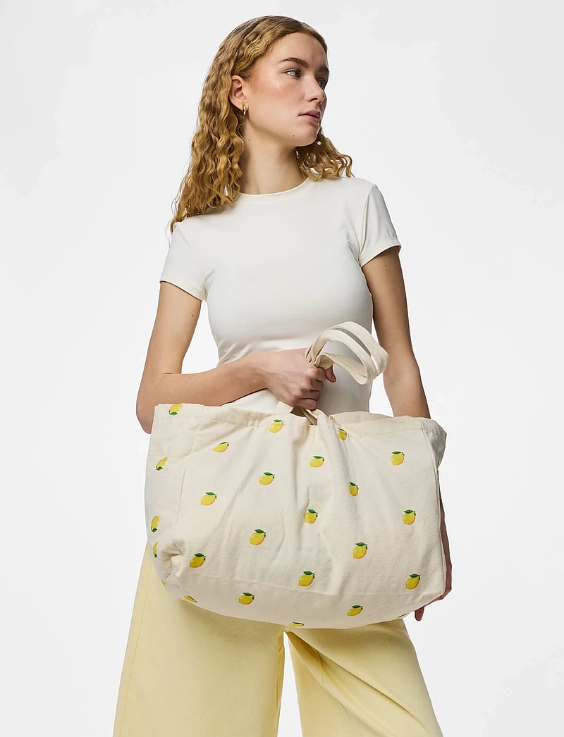 Pieces - PCBELLA TOTE BAG BC - pirkinių krepšiai - cloud dancer - 4