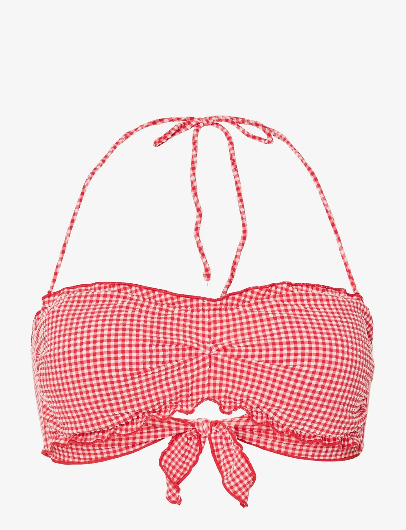 Pieces - PCKIA FRILL EDGE BIKINI TOP BC - bandeau-bikini-oberteile - lychee - 0