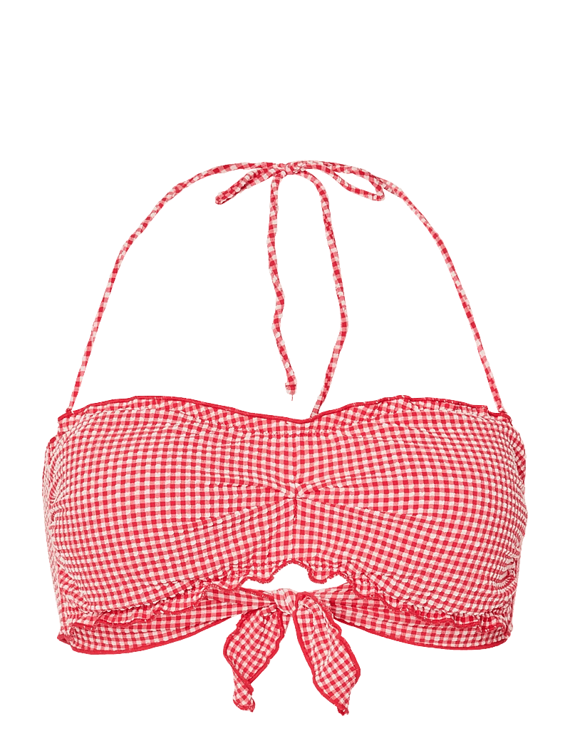 Pieces - PCKIA FRILL EDGE BIKINI TOP BC - bandeau-bikini-oberteile - lychee - 0