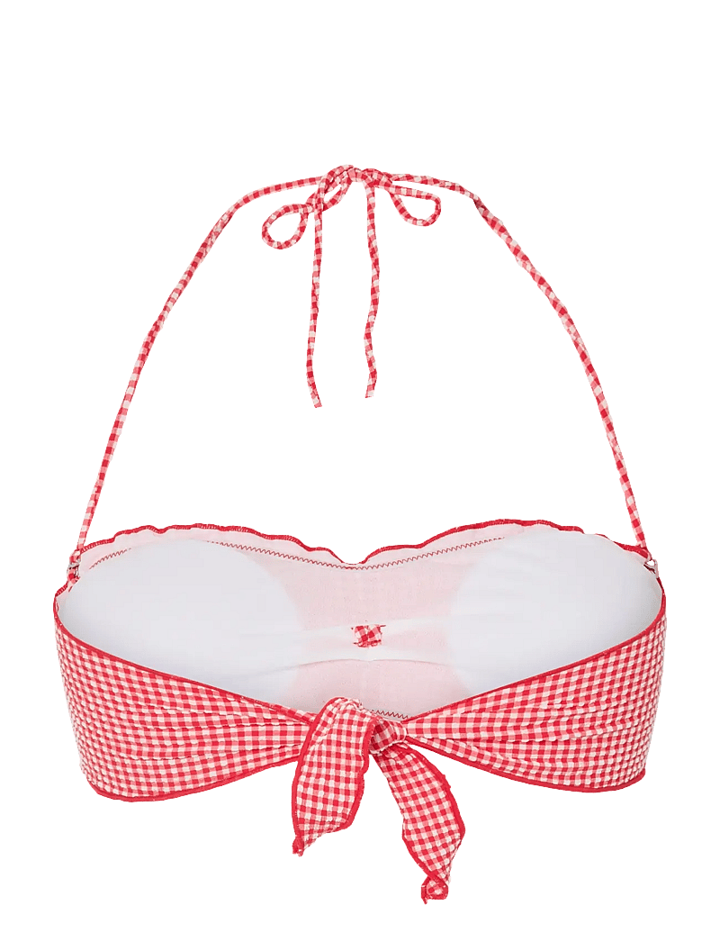 Pieces - PCKIA FRILL EDGE BIKINI TOP BC - bandeau-bikini-oberteile - lychee - 1