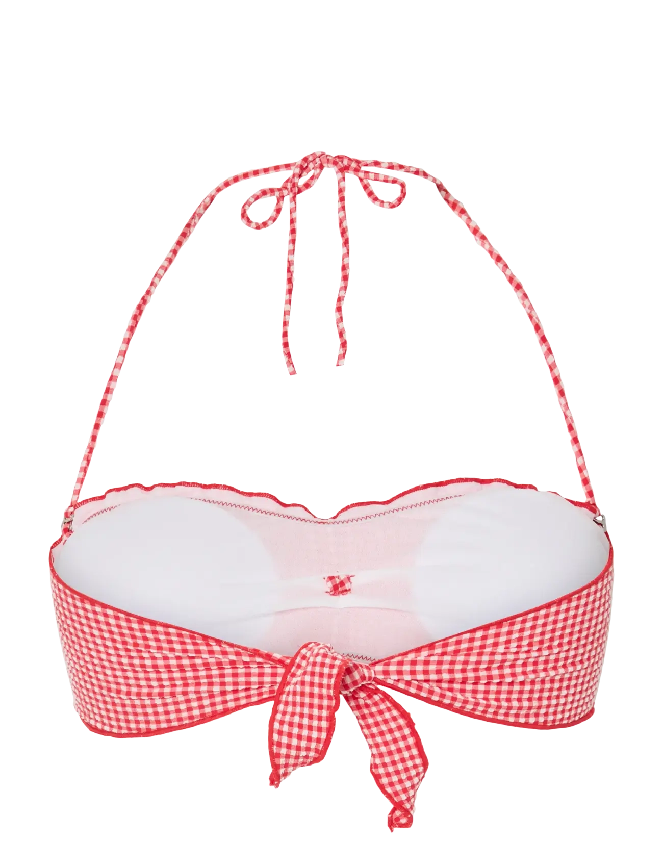 Pieces - PCKIA FRILL EDGE BIKINI TOP BC - bandeau-bikinis - lychee - 1