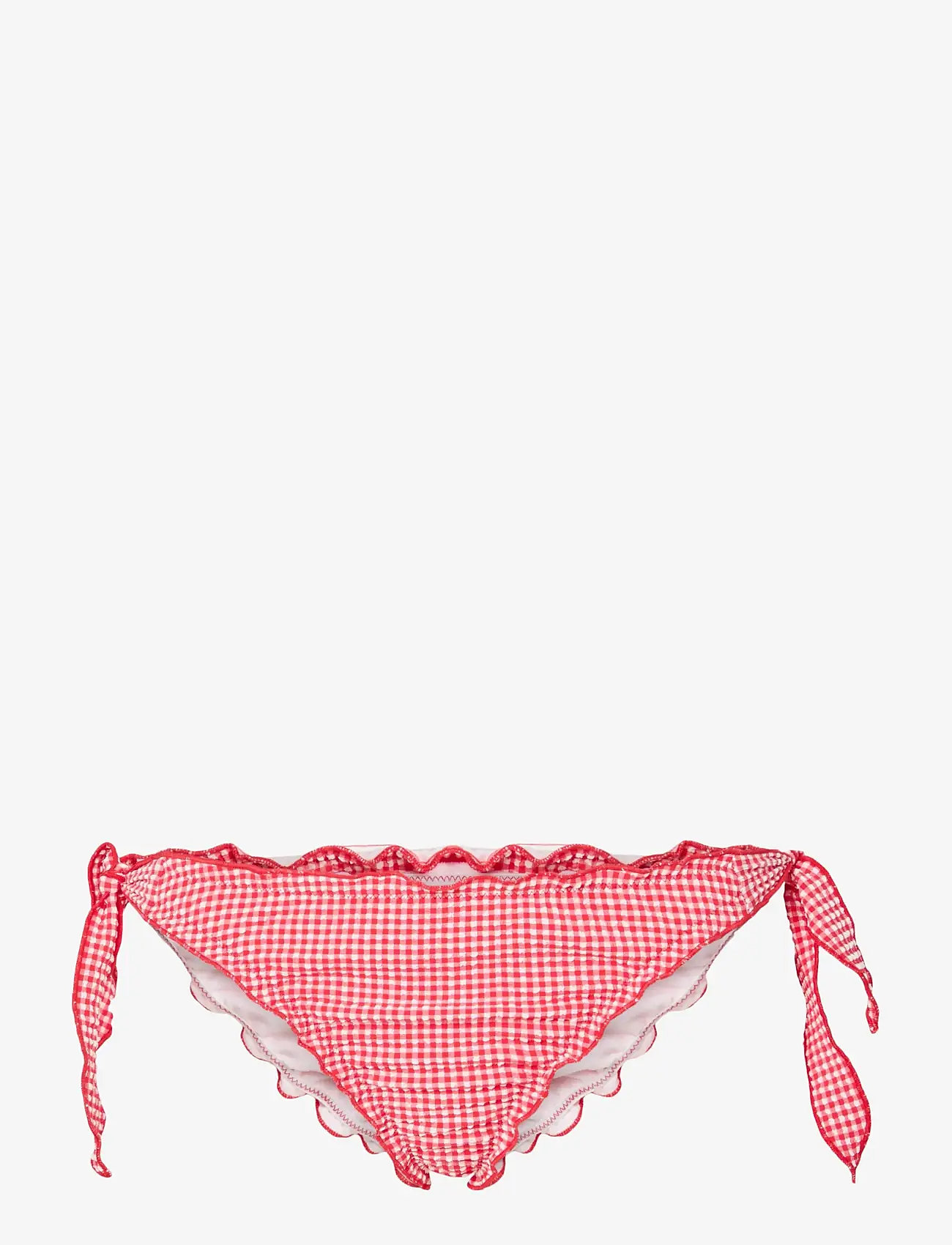 Pieces - PCKIA FRILL TIE EDGE BIKINI BRIEF BC - side tie bikinis - lychee - 0