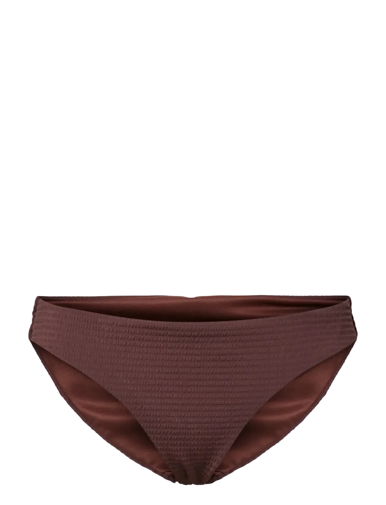 Pieces PCKAYA SEERSUCKER BIKINI BRIEF - Bikini Hosen - DEEP MAHOGANY / brown