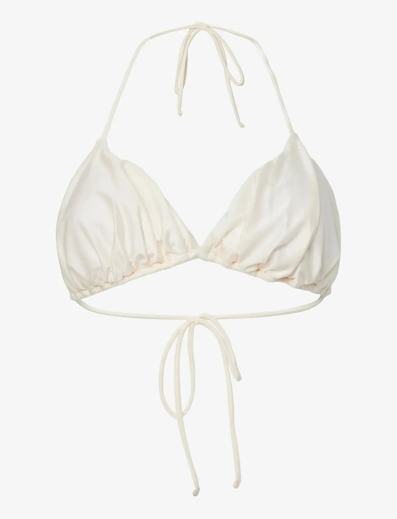 Pieces - PCKIN BIKINI SHINY BRA - trekantsbikinier - snow white - 0