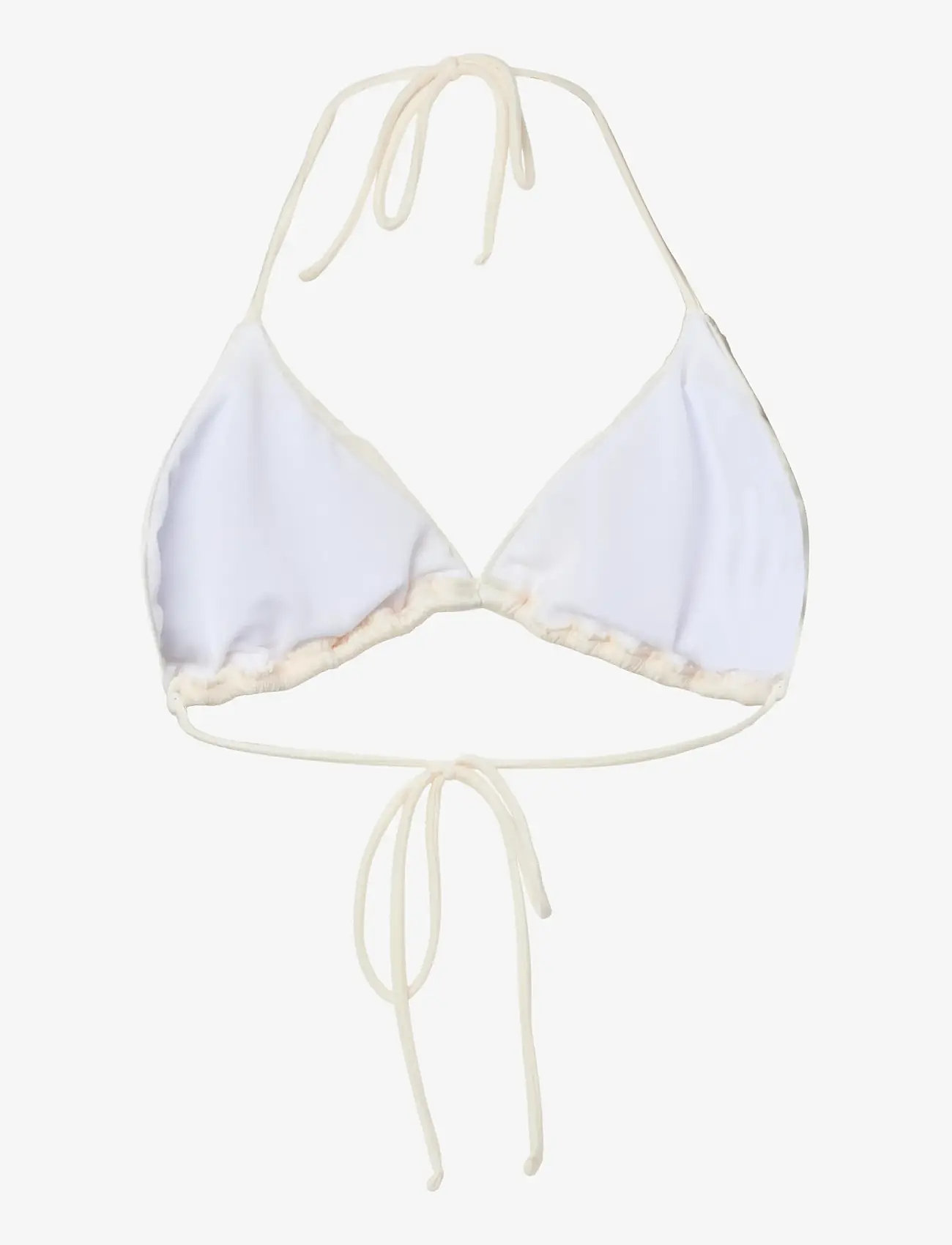 Pieces - PCKIN BIKINI SHINY BRA - trekantsbikinier - snow white - 1