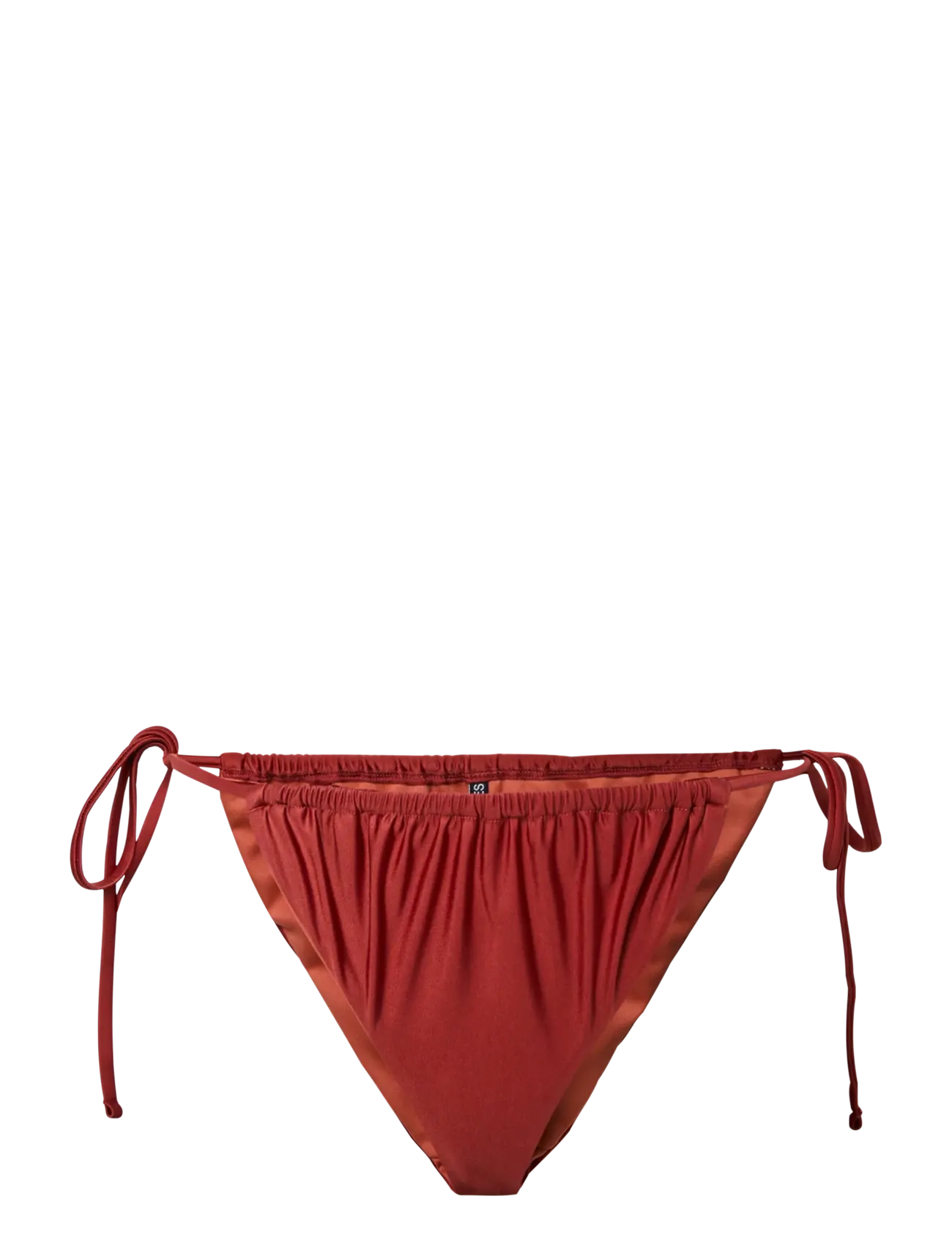 PIECES Pckin Bikini Shiny Tanga Rot - XS - Damen