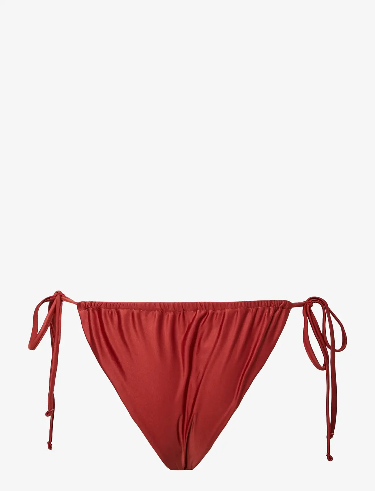 Pieces - PCKIN BIKINI SHINY TANGA - bikinis mit seitenbändern - red ochre - 1