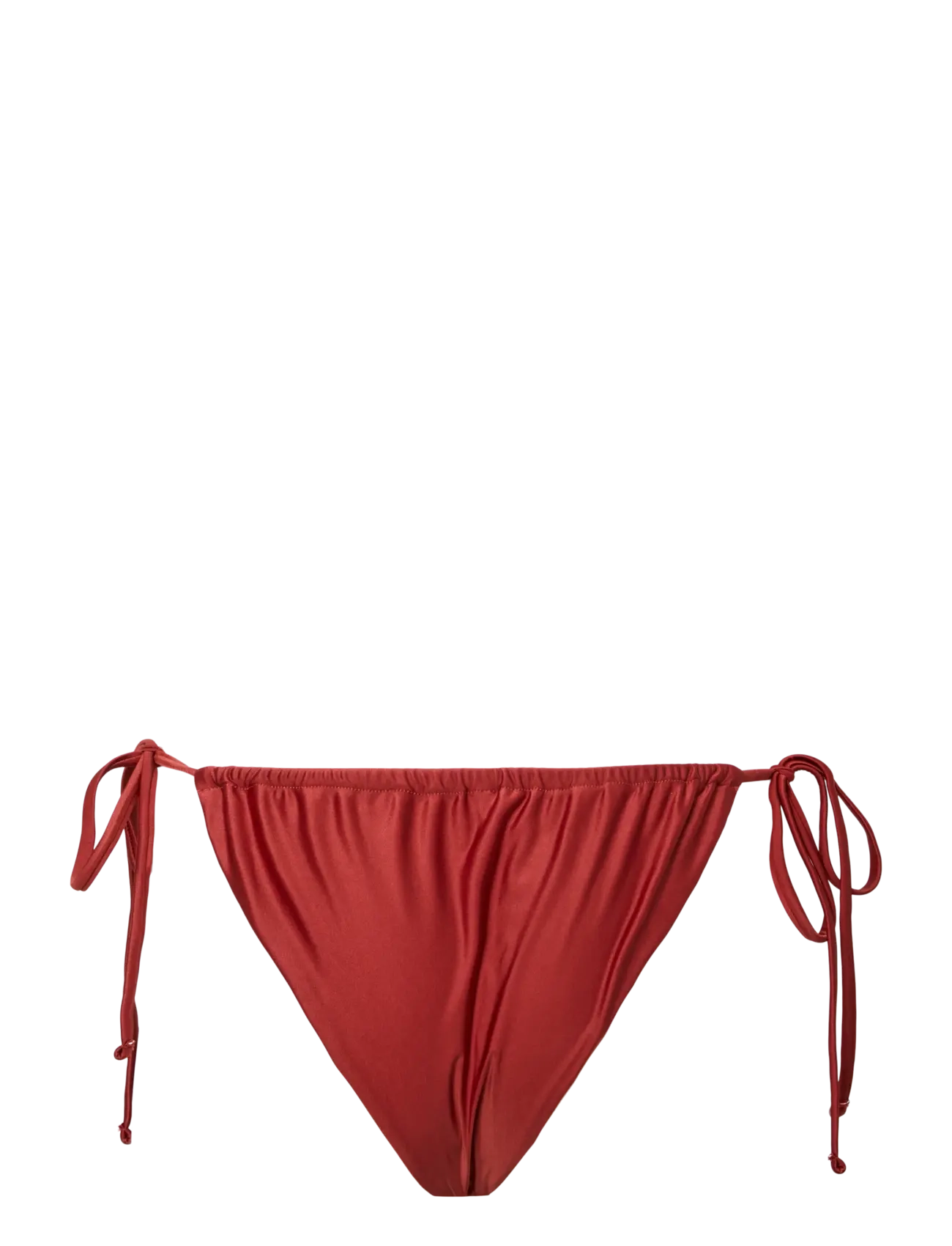 Pieces - PCKIN BIKINI SHINY TANGA - bikinis mit seitenbändern - red ochre - 1
