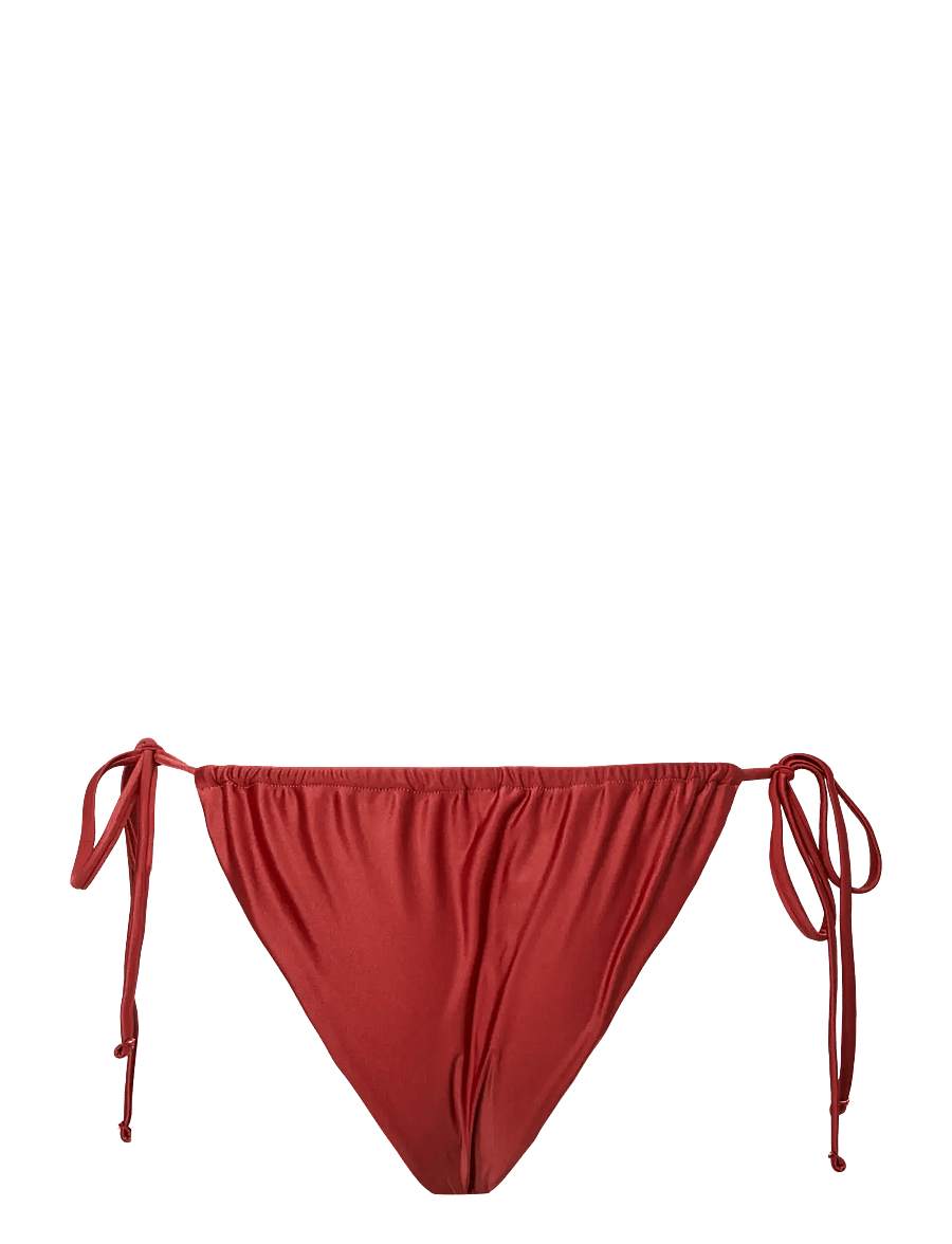 Pieces - PCKIN BIKINI SHINY TANGA - side tie bikinitrosor - red ochre - 1