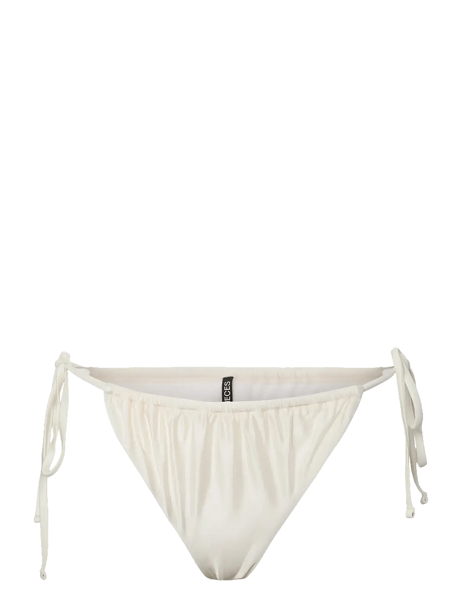 Pieces - PCKIN BIKINI SHINY TANGA - küljelt seotavad bikiinid - snow white - 0