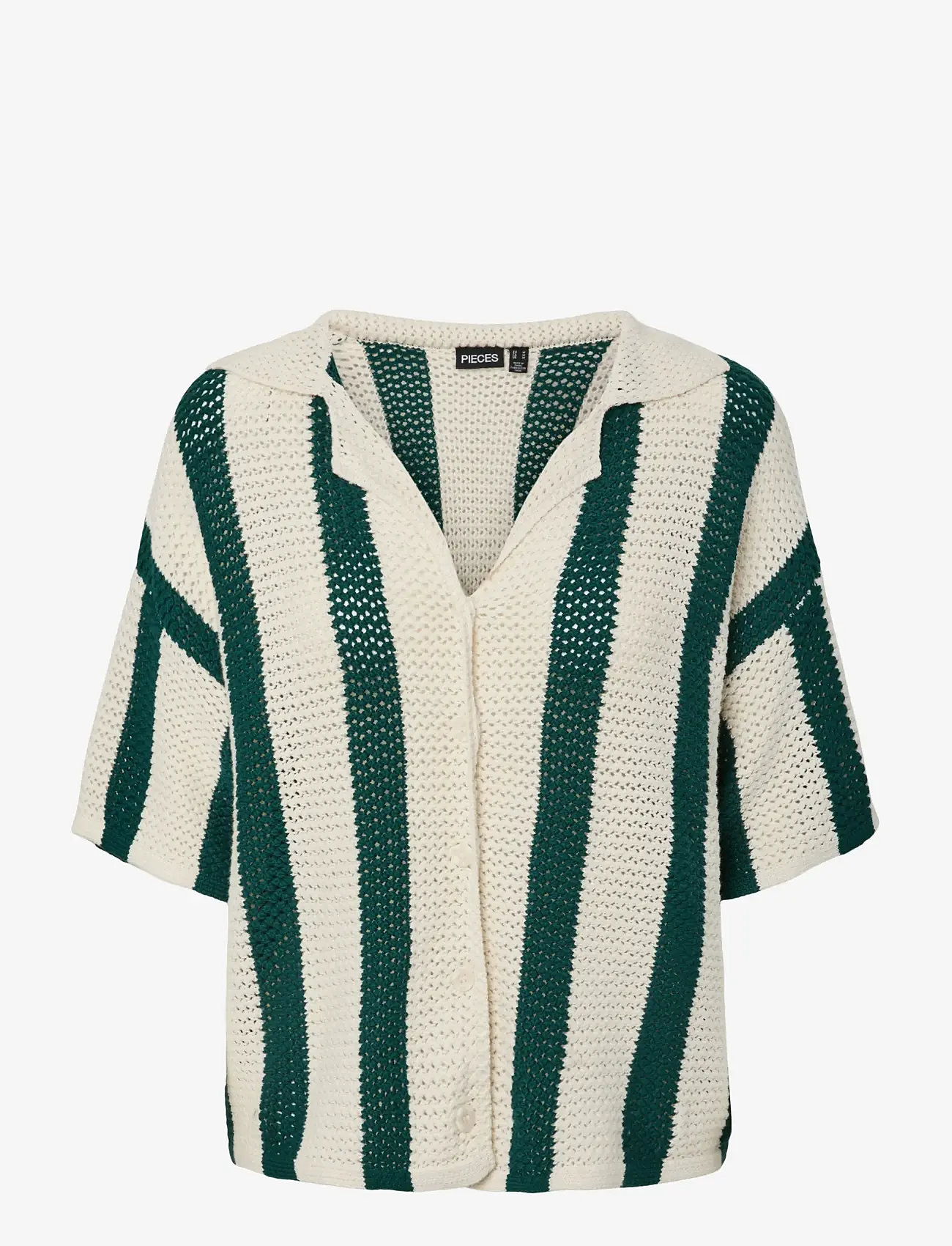 Pieces - PCKENZIE SS SHIRT BC - strandmode - eggnog - 0
