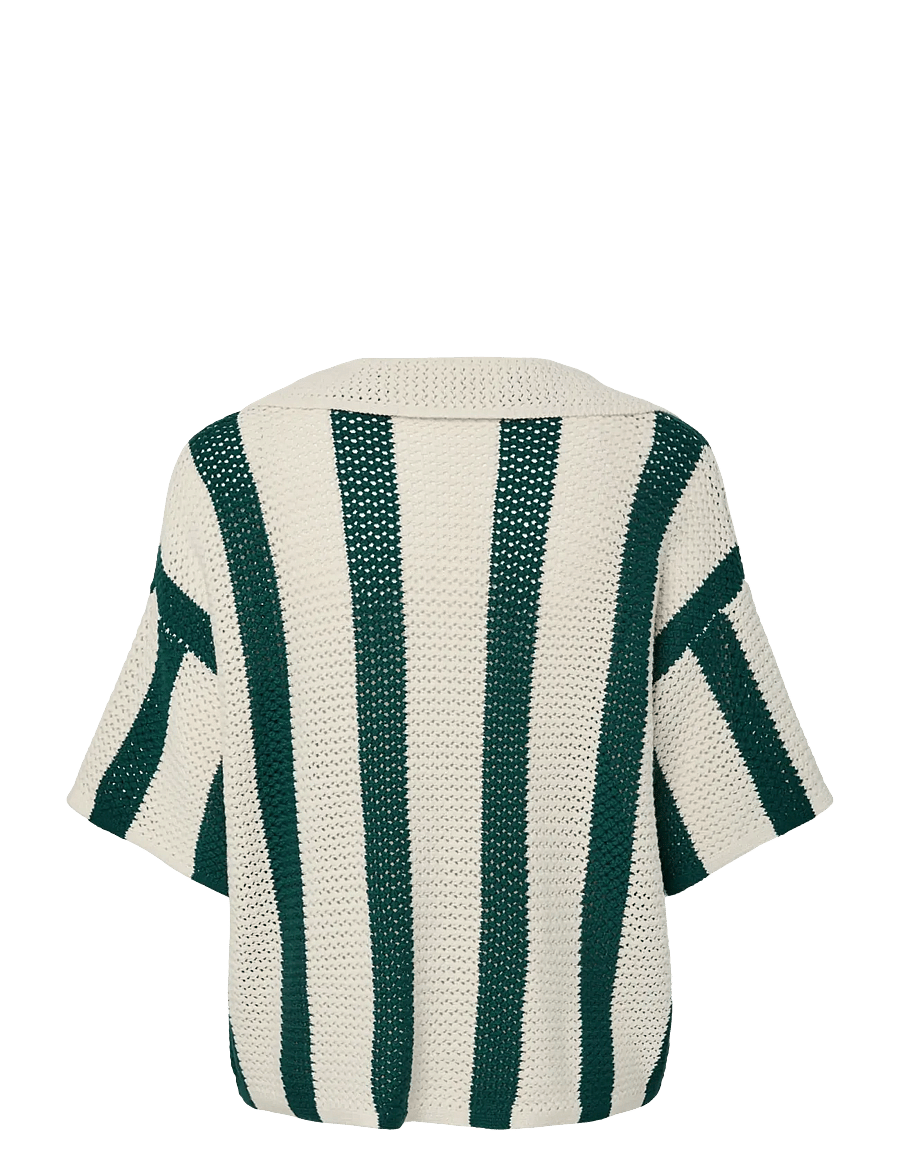 Pieces - PCKENZIE SS SHIRT BC - strandkläder - eggnog - 1