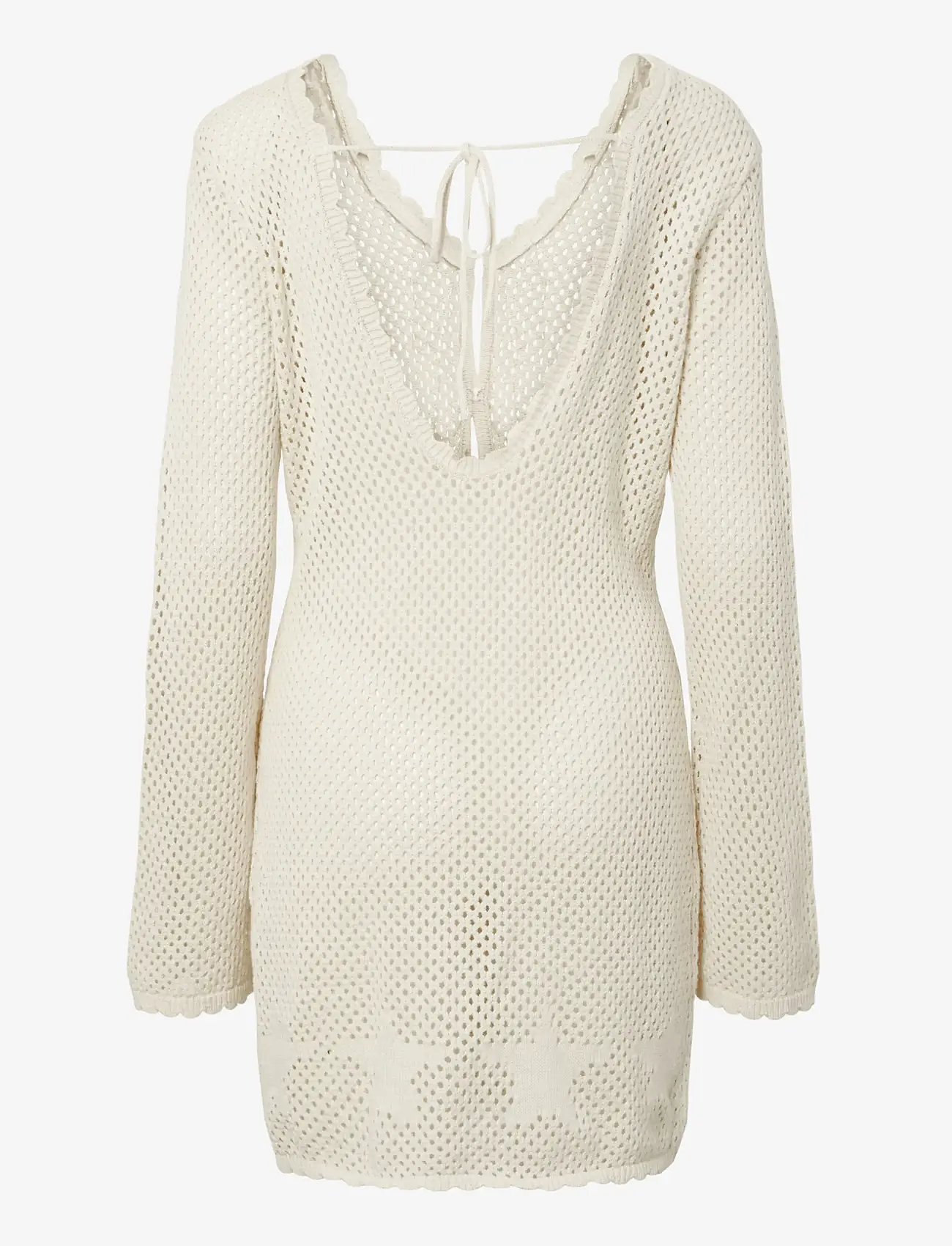 Pieces - PCKAMARI LS DRESS BC - beachwear - eggnog - 1