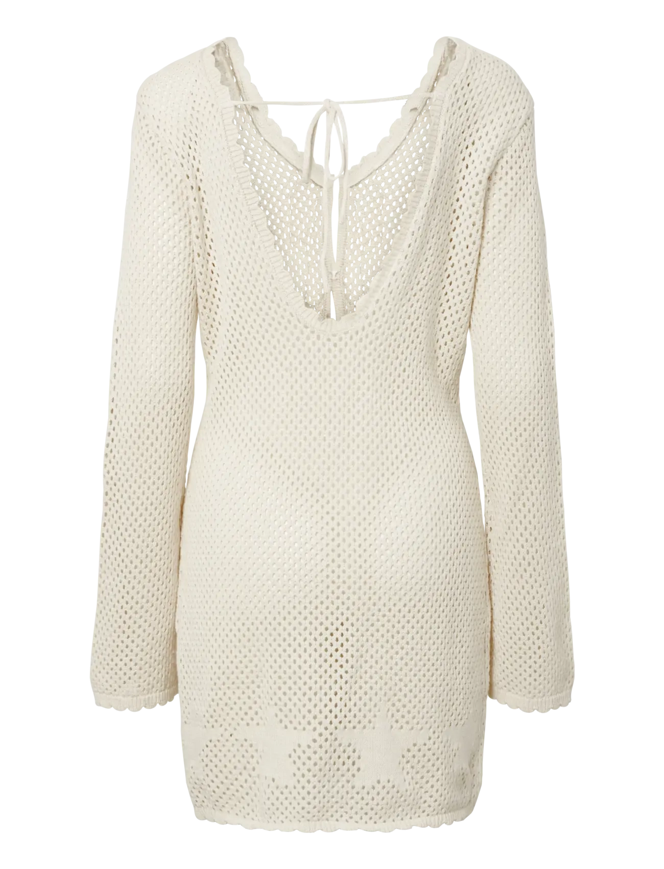 Pieces - PCKAMARI LS DRESS BC - strandkläder - eggnog - 1