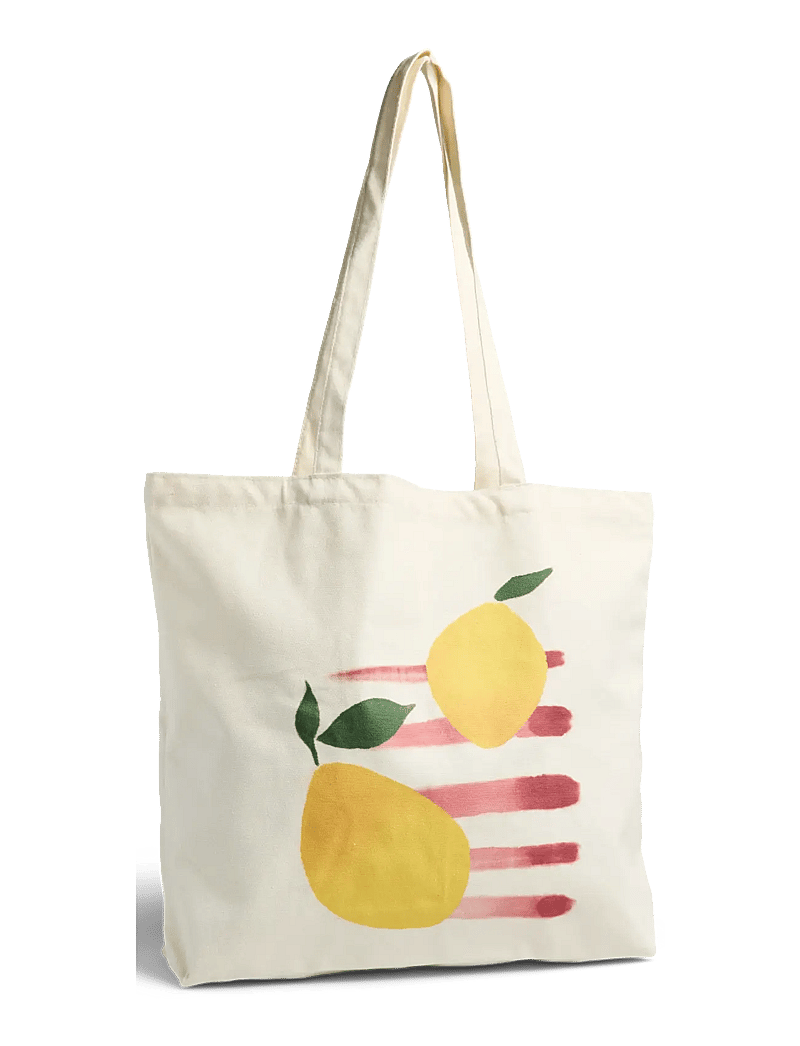 Pieces - PCKAREN TOTE BAG - tote bags - eggnog - 0