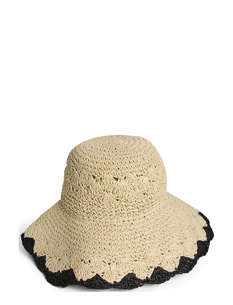 Pieces - PCKYDIA CONTRAST HAT - straw hats - nature - 2