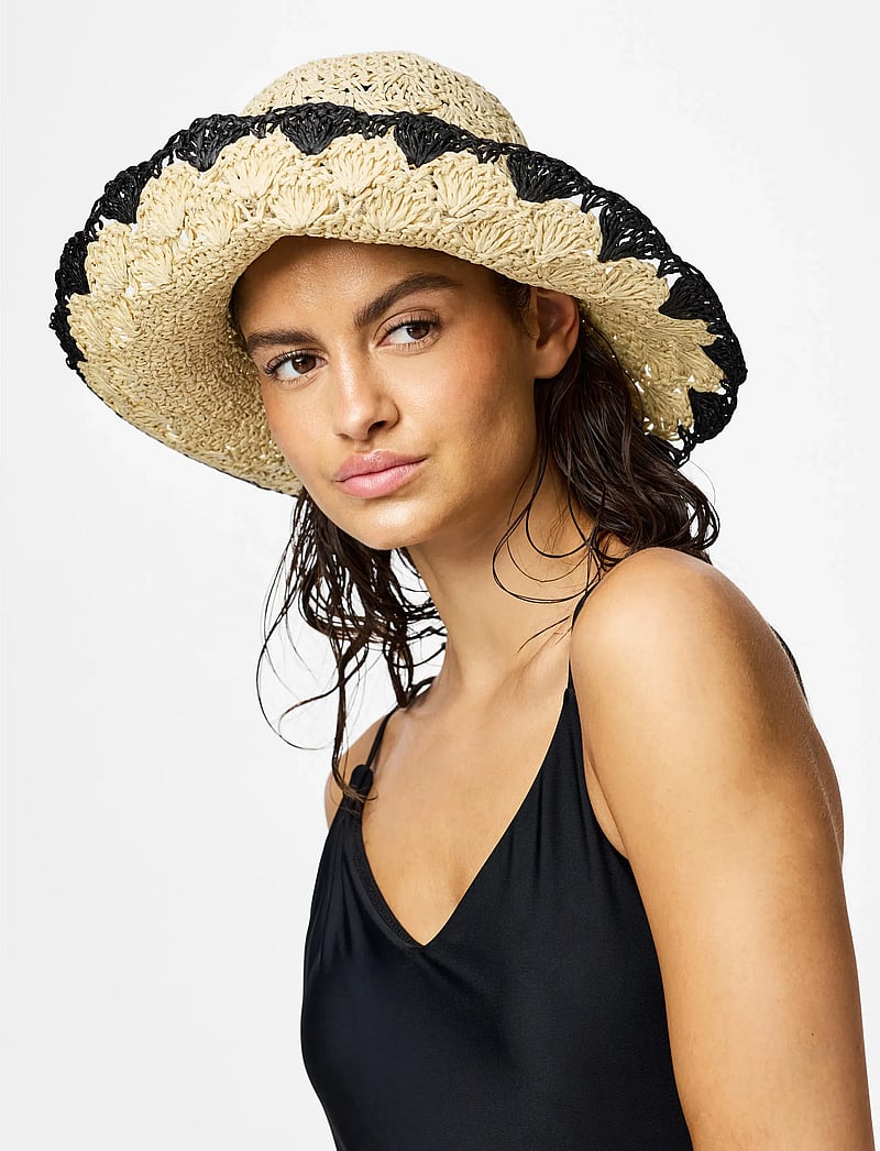 Pieces - PCKYDIA CONTRAST HAT - straw hats - nature - 3