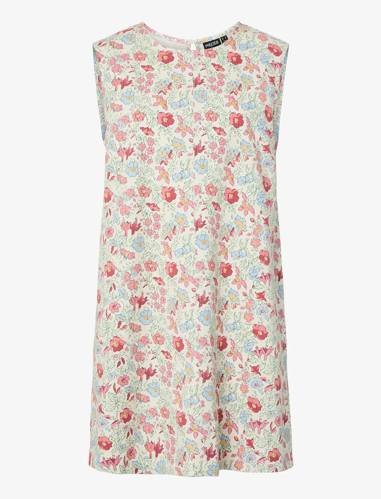 Pieces - PCSALUME SL SHORT DENIM DRESS - sommerkjoler - birch - 1