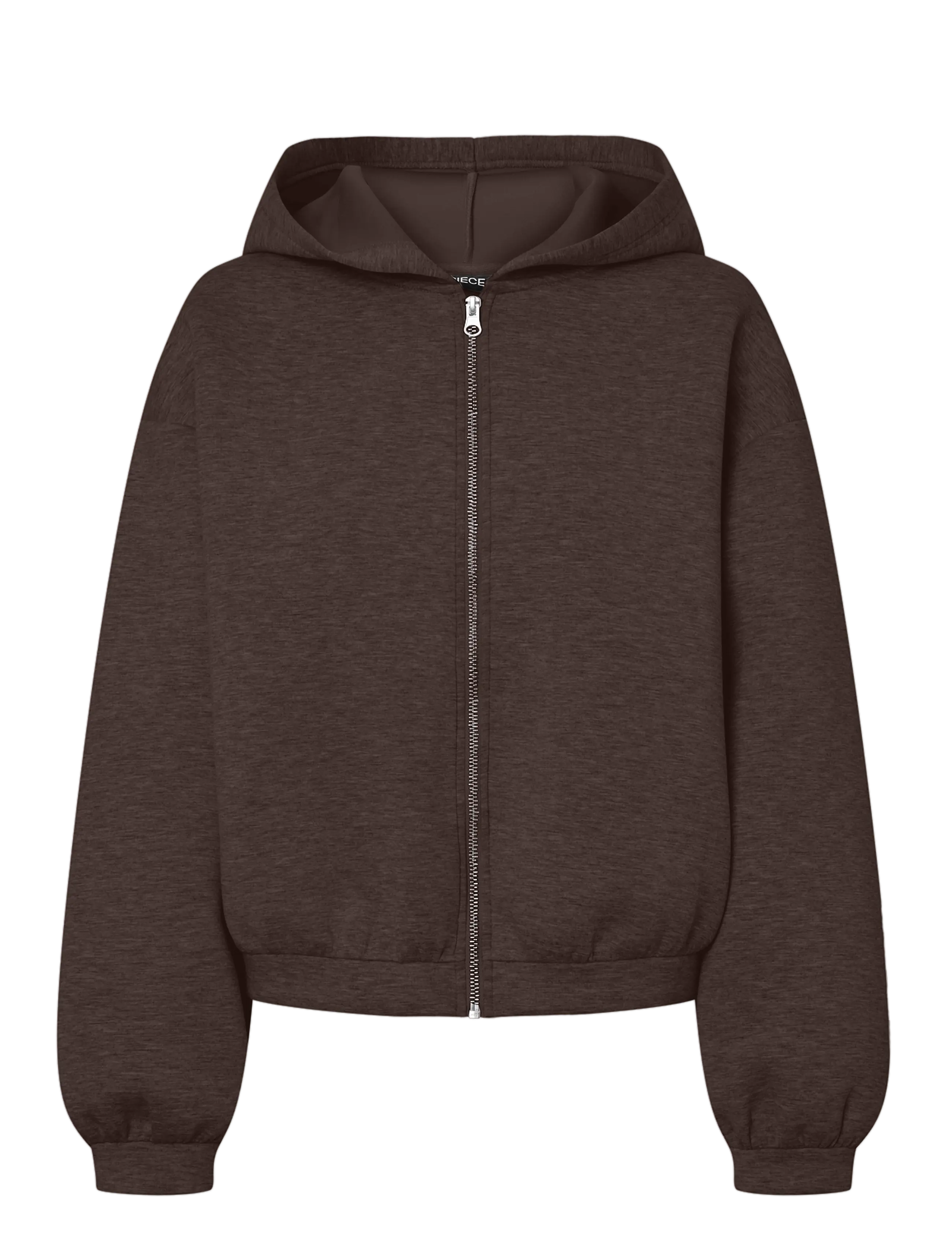 Pieces - PCBUCUBA LS ZIPPER SCUBA HOODIE ACT JRS - kapuutsiga pusad - hot fudge - 1