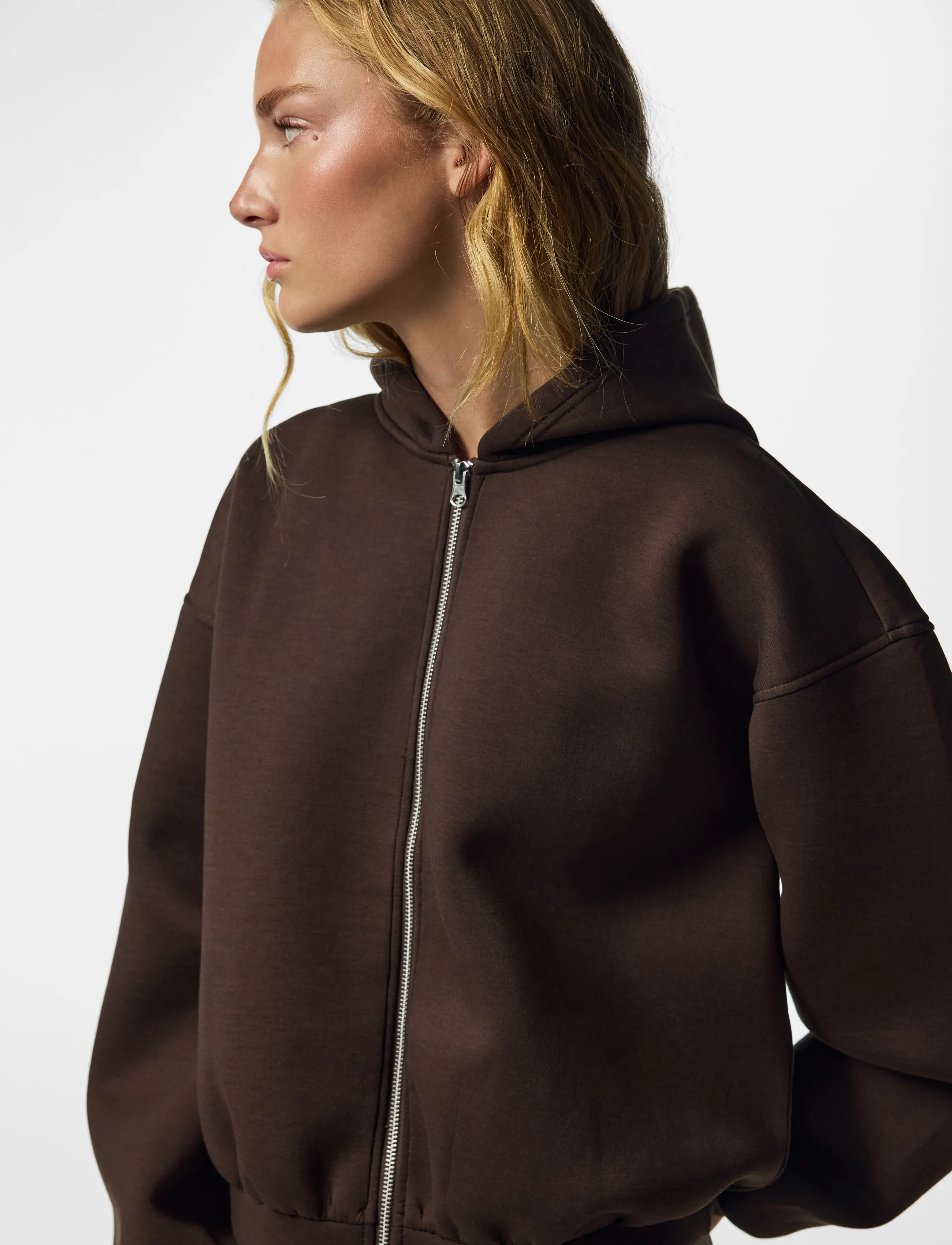 Pieces - PCBUCUBA LS ZIPPER SCUBA HOODIE ACT JRS - kapuutsiga pusad - hot fudge - 4