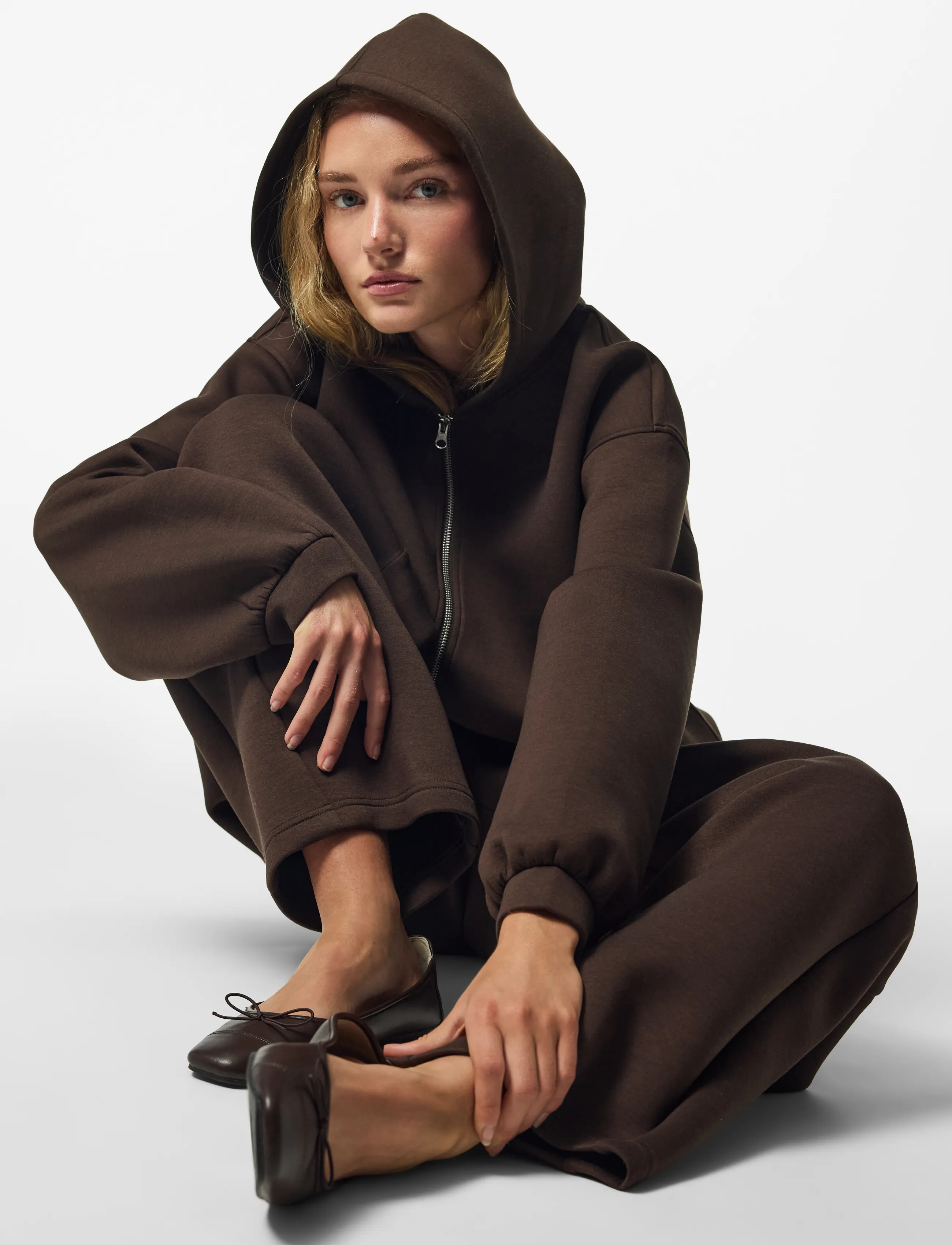 Pieces - PCBUCUBA LS ZIPPER SCUBA HOODIE ACT JRS - kapuutsiga pusad - hot fudge - 5
