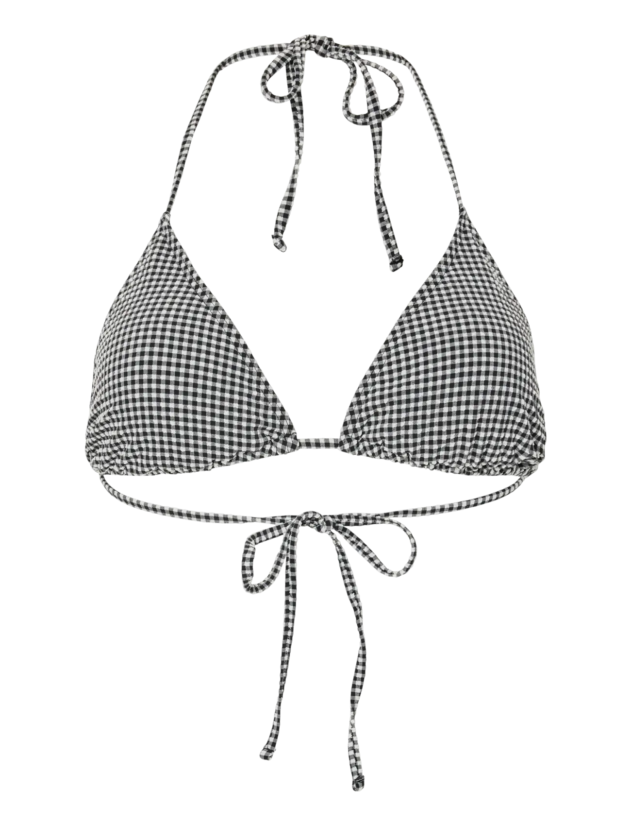 Pieces PCKIA TRIANGLE BIKINI TOP BC - Riided - BLACK / multi