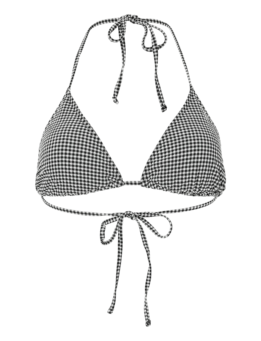Pieces - PCKIA TRIANGLE BIKINI TOP BC - triangelformad bikinis - black - 0