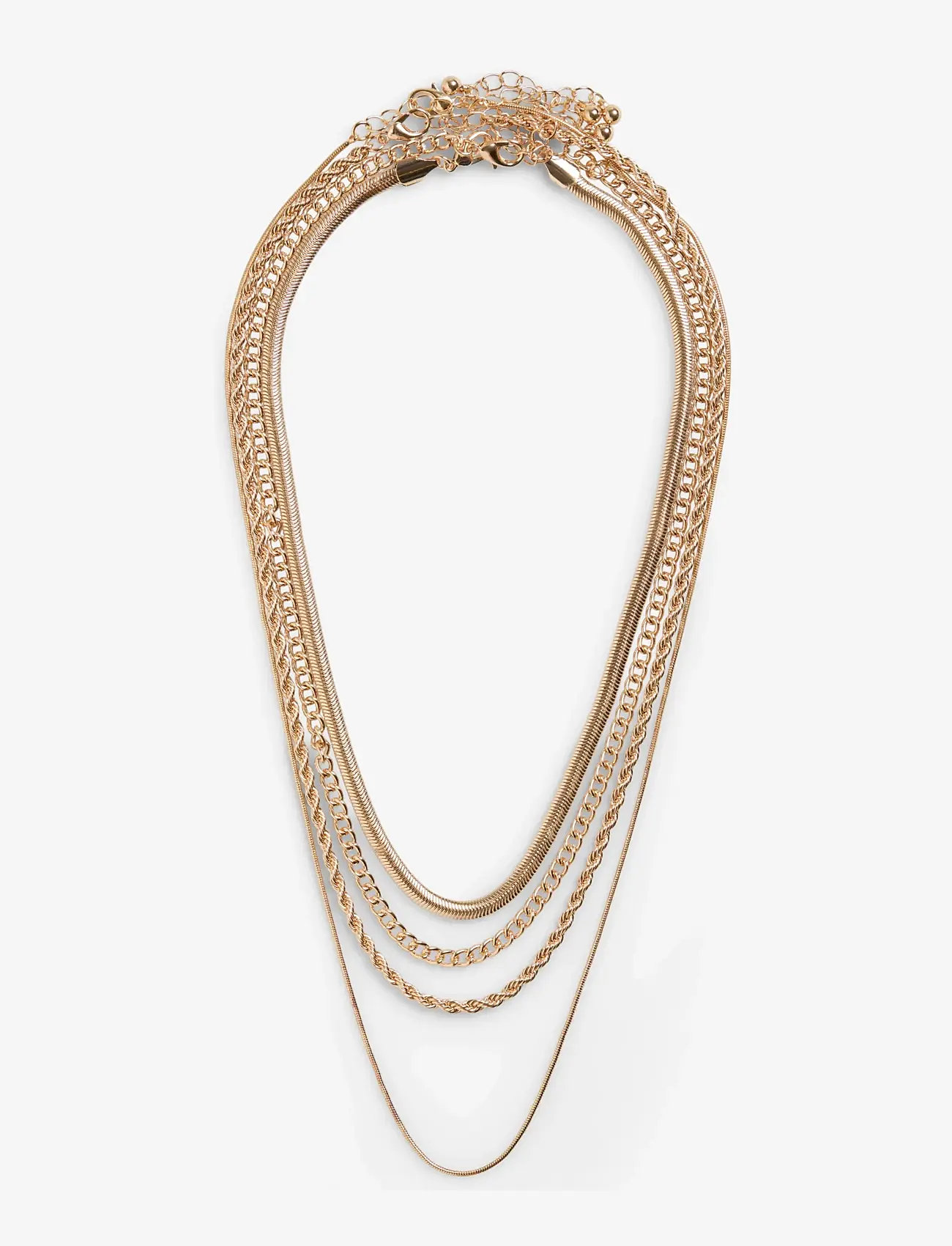 Pieces - PCBIFI NECKLACE 4-PACK - festtøj til outletpriser - gold colour - 0