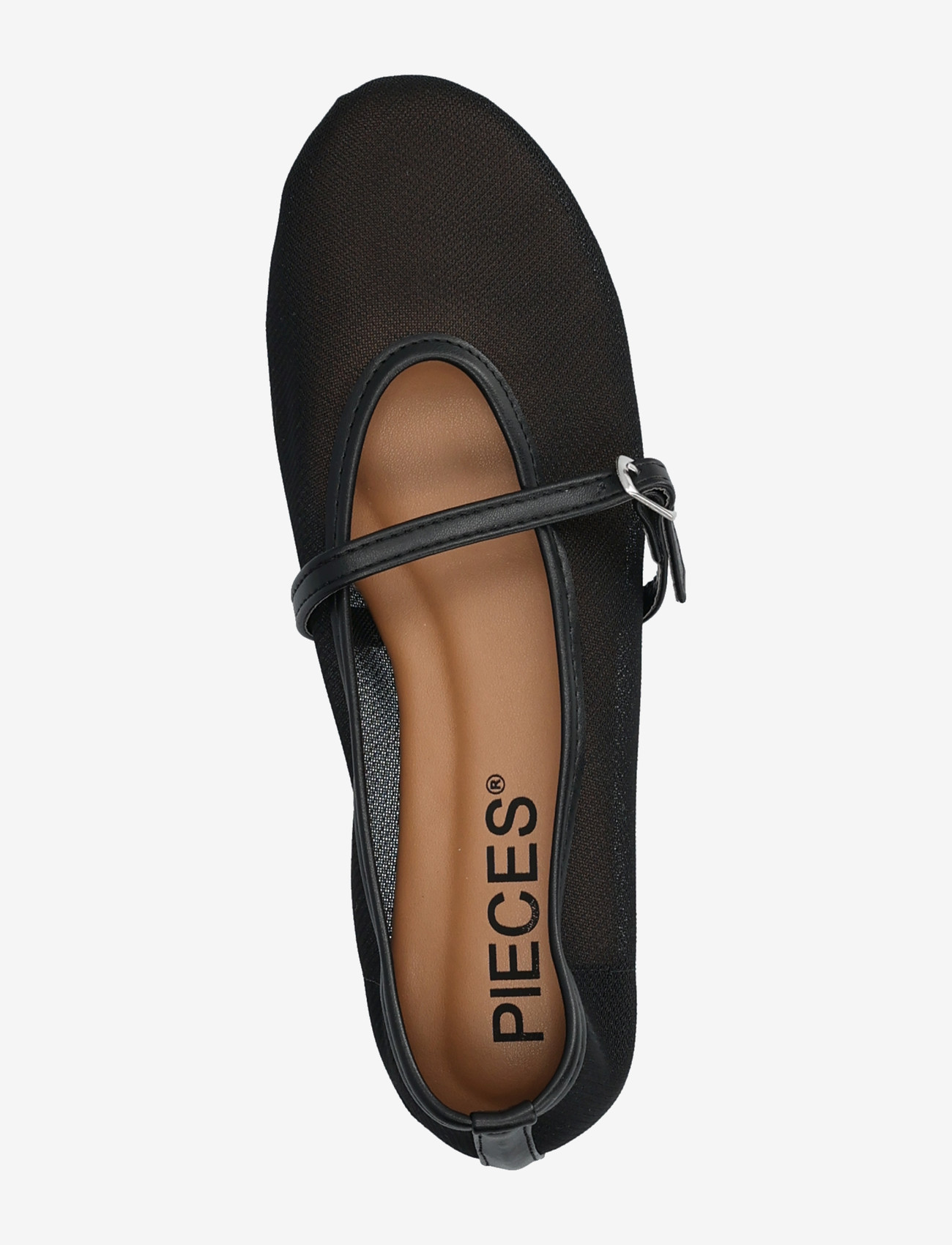Pieces - PCSTEPH MARY JANE MESH BALLERINA HG - besondere anlässe - black - 3