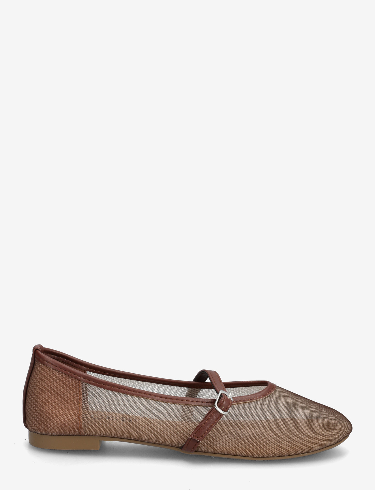 Pieces - PCSTEPH MARY JANE MESH BALLERINA HG - downtown brown - 1