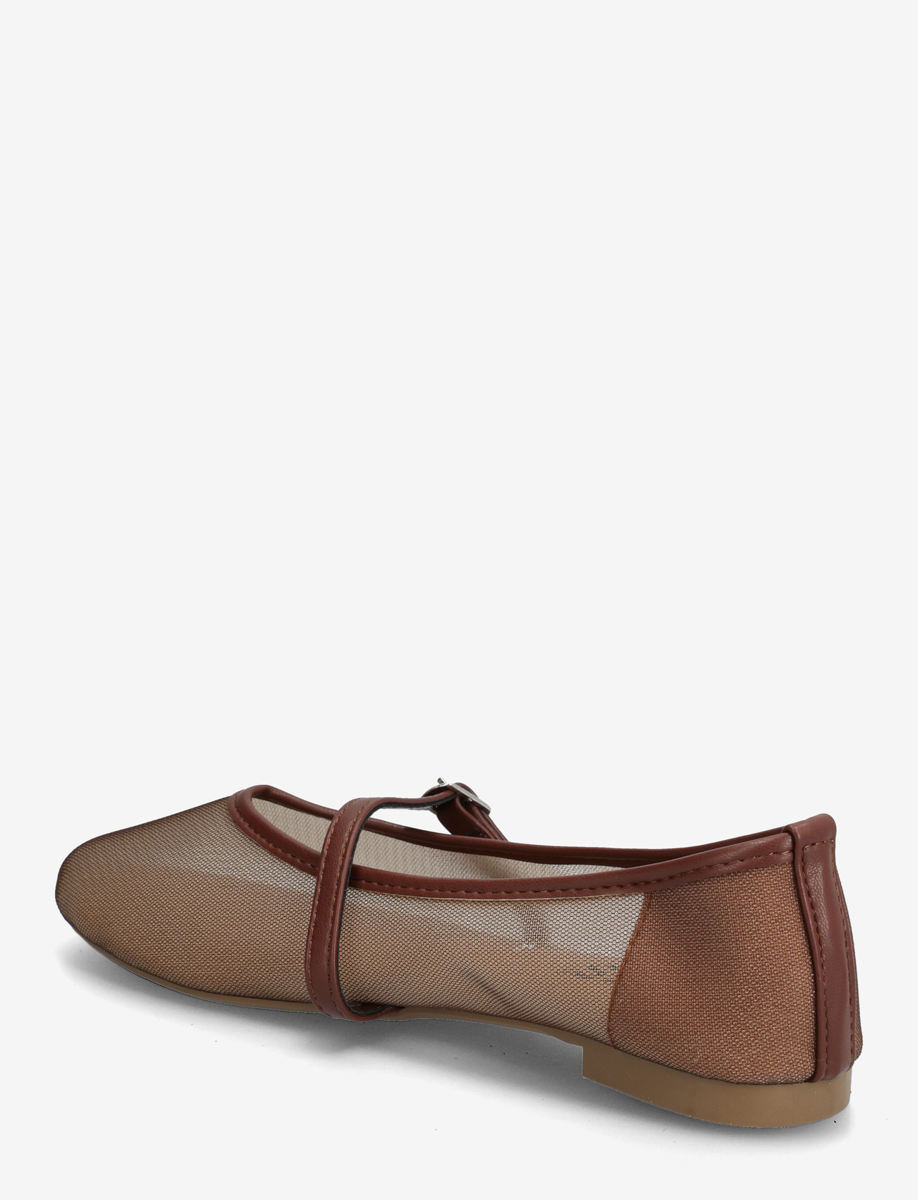 Pieces - PCSTEPH MARY JANE MESH BALLERINA HG - downtown brown - 2