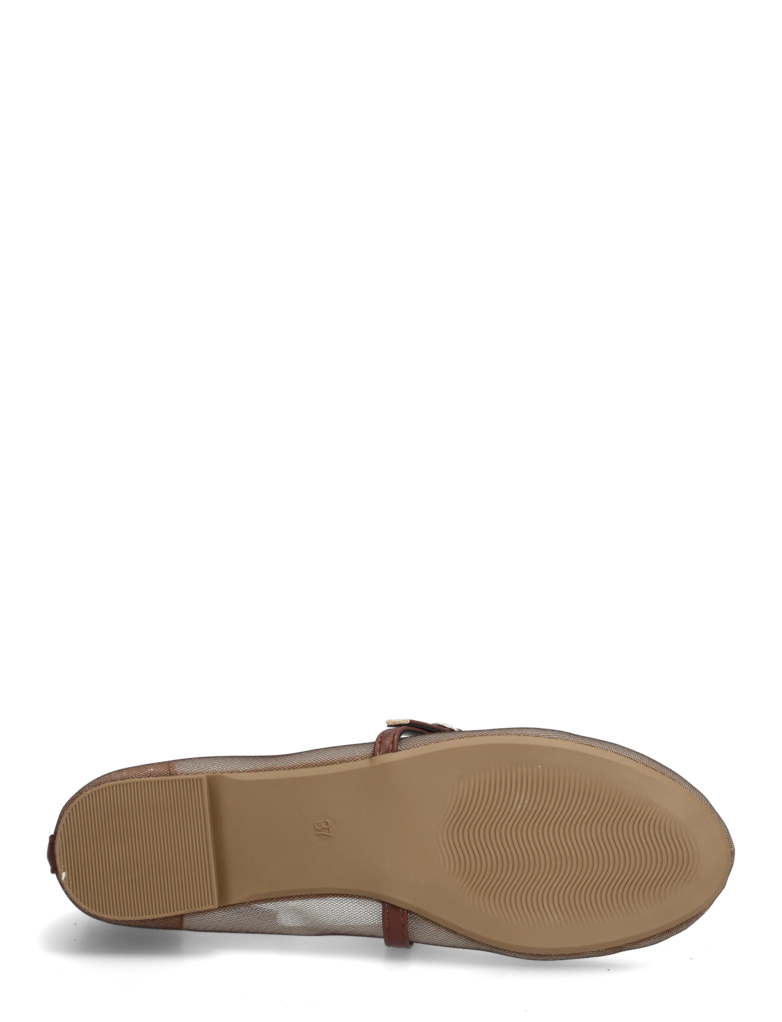 Pieces - PCSTEPH MARY JANE MESH BALLERINA HG - erilised sündmused - downtown brown - 4