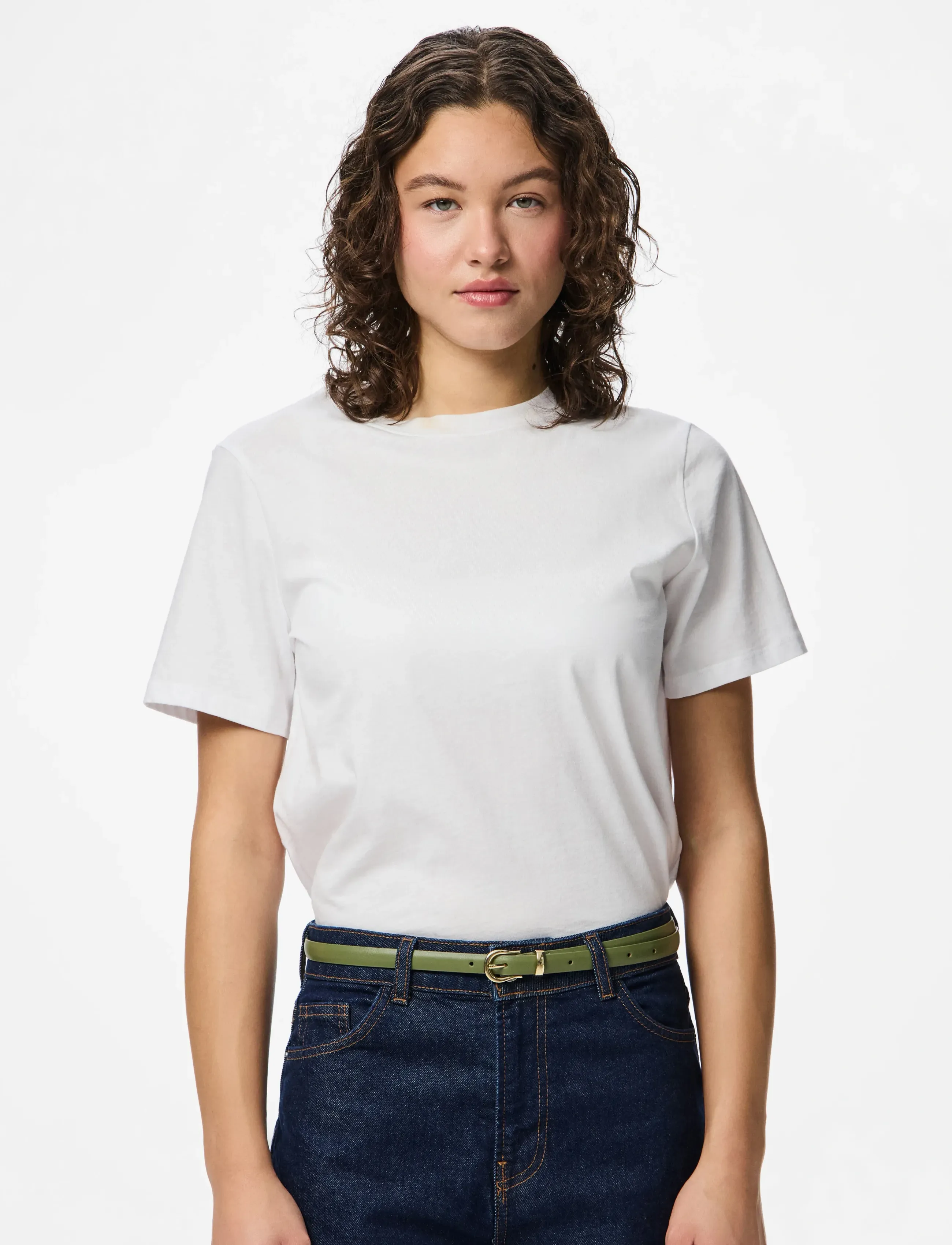 Pieces PCBENEDIKTE 3-PACK SLIM JEANS BELT - Accessoarer - SPHAGNUM / black