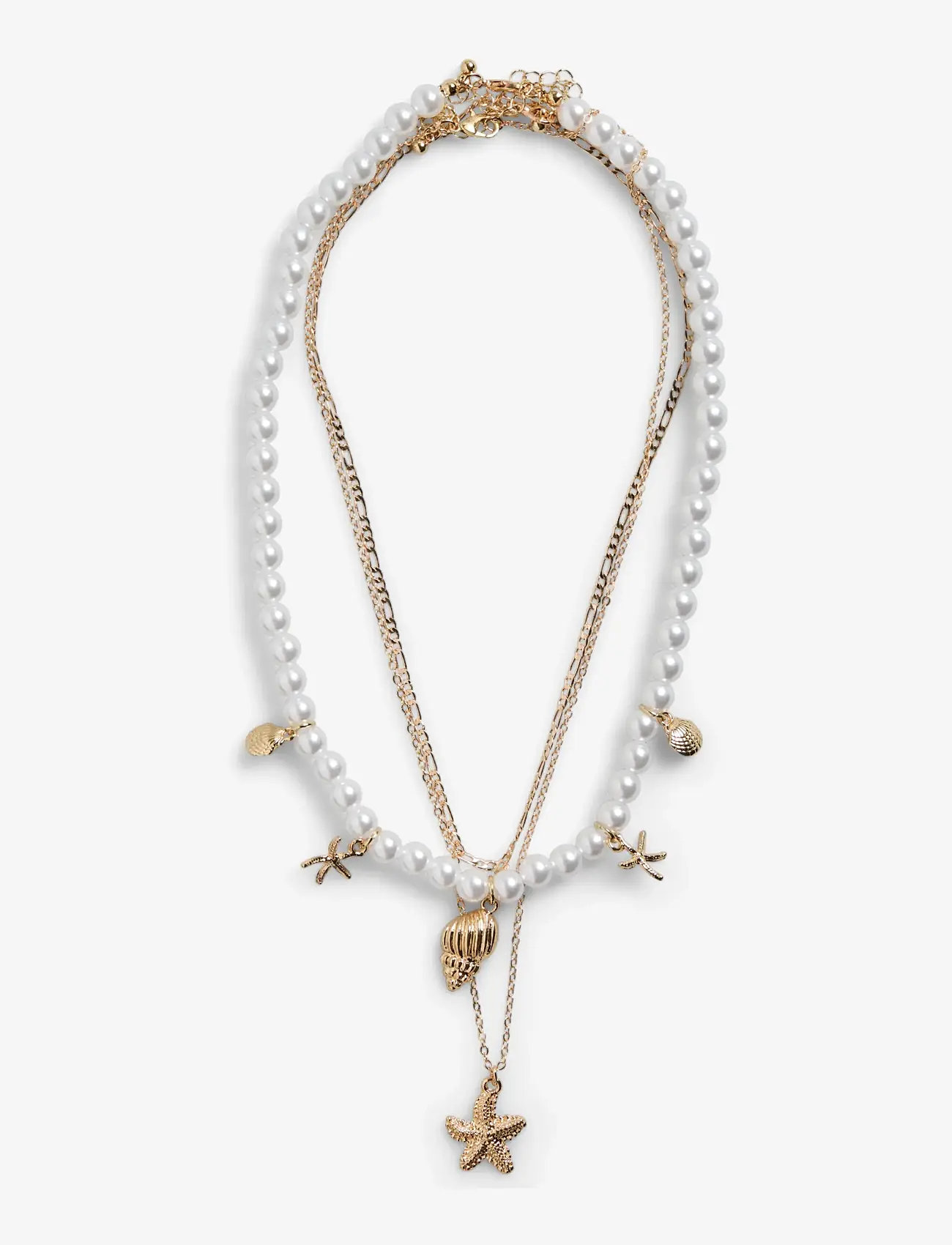 Pieces - PCKIRSTINI M NECKLACE 3-PACK - statement necklaces - gold colour - 0